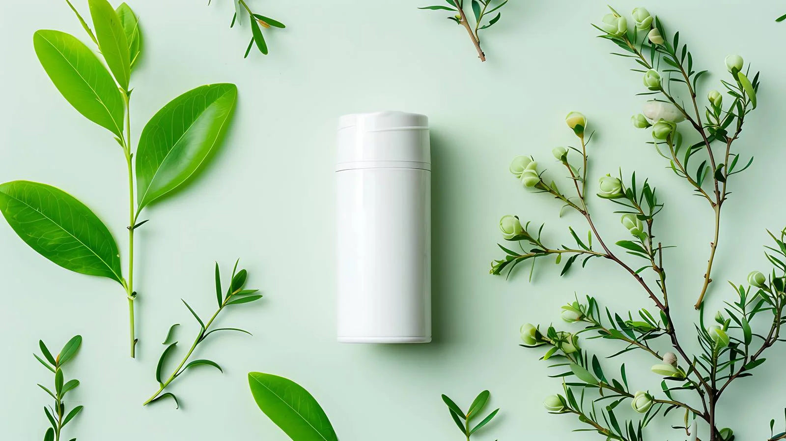 Natural Deodorant Green Background — free download from Dotvec