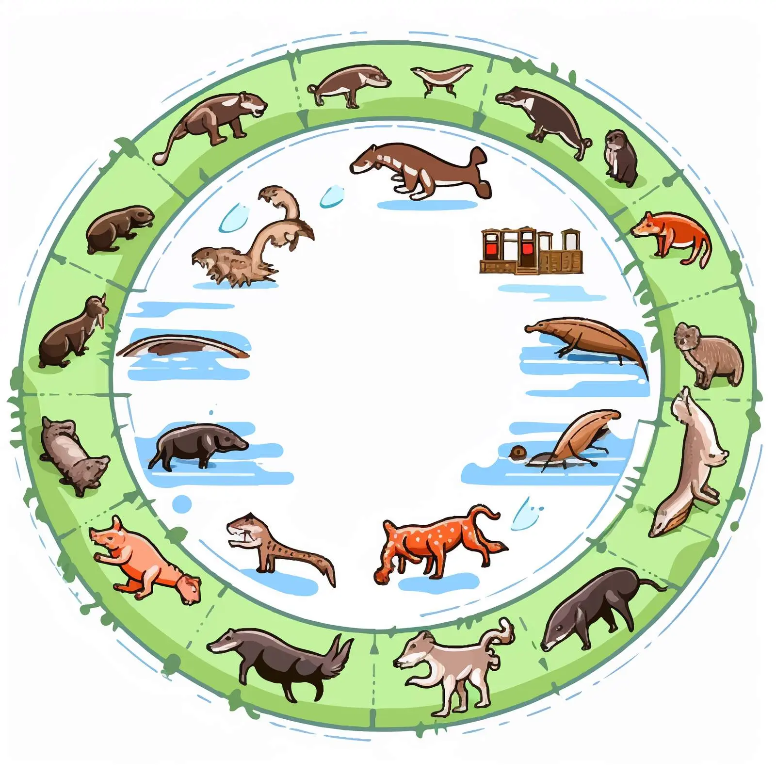 Simple Food Chain Cycle Vector Illustration — free download from Dotvec