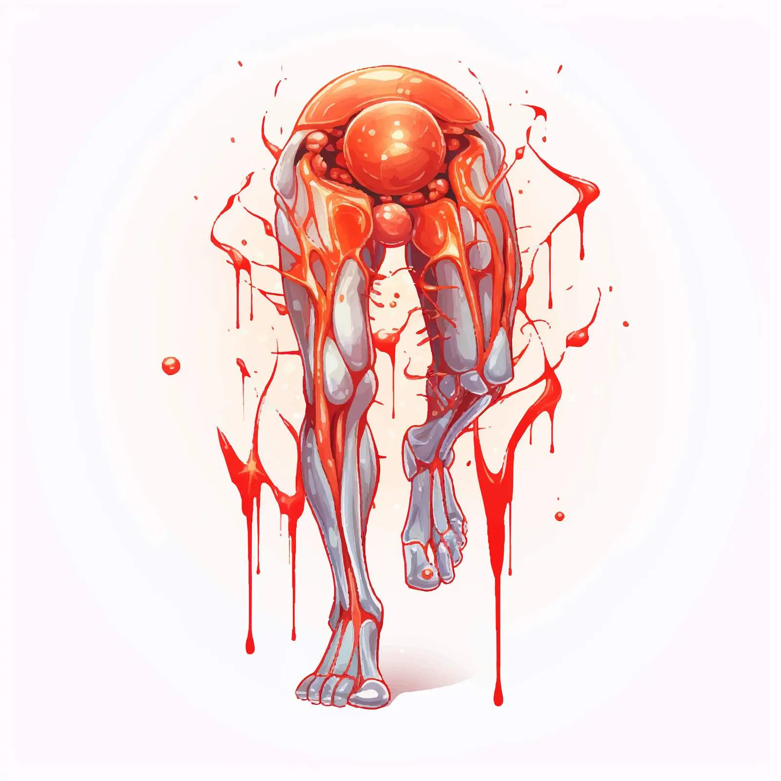 Knee Inflammation and Pain Vector Illustration – free inflammation image from Dotvec