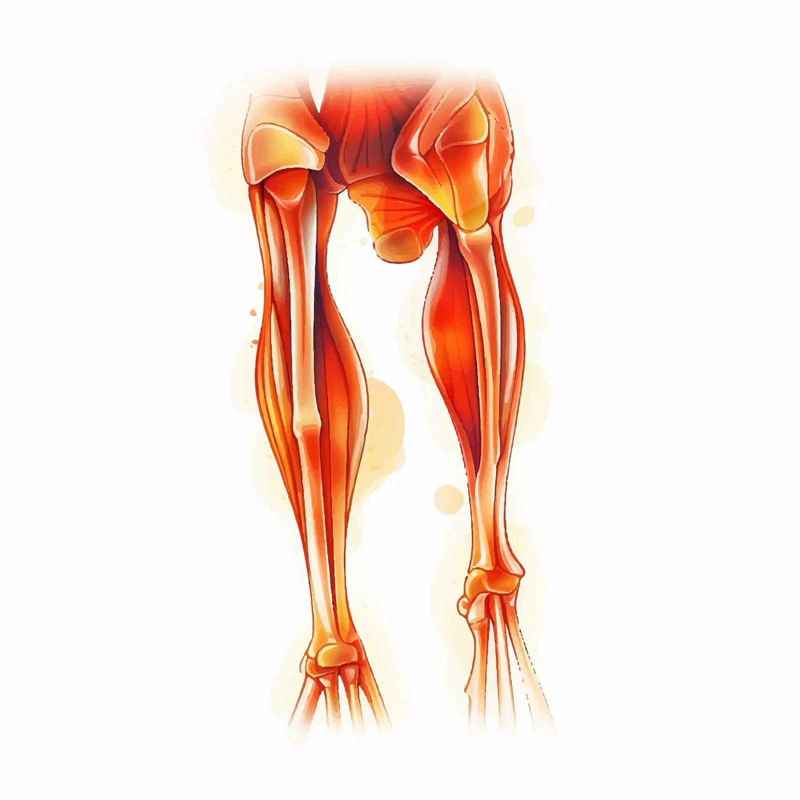 Knee Inflammation and ITBS Pain Vector Illustration – free inflammation image from Dotvec