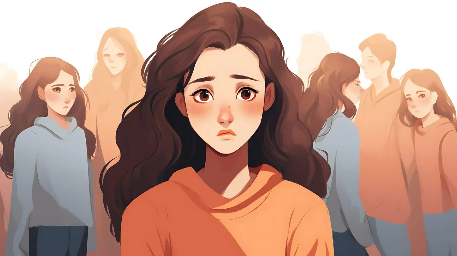 Teen Girl Amidst Party Crowd — free download from Dotvec