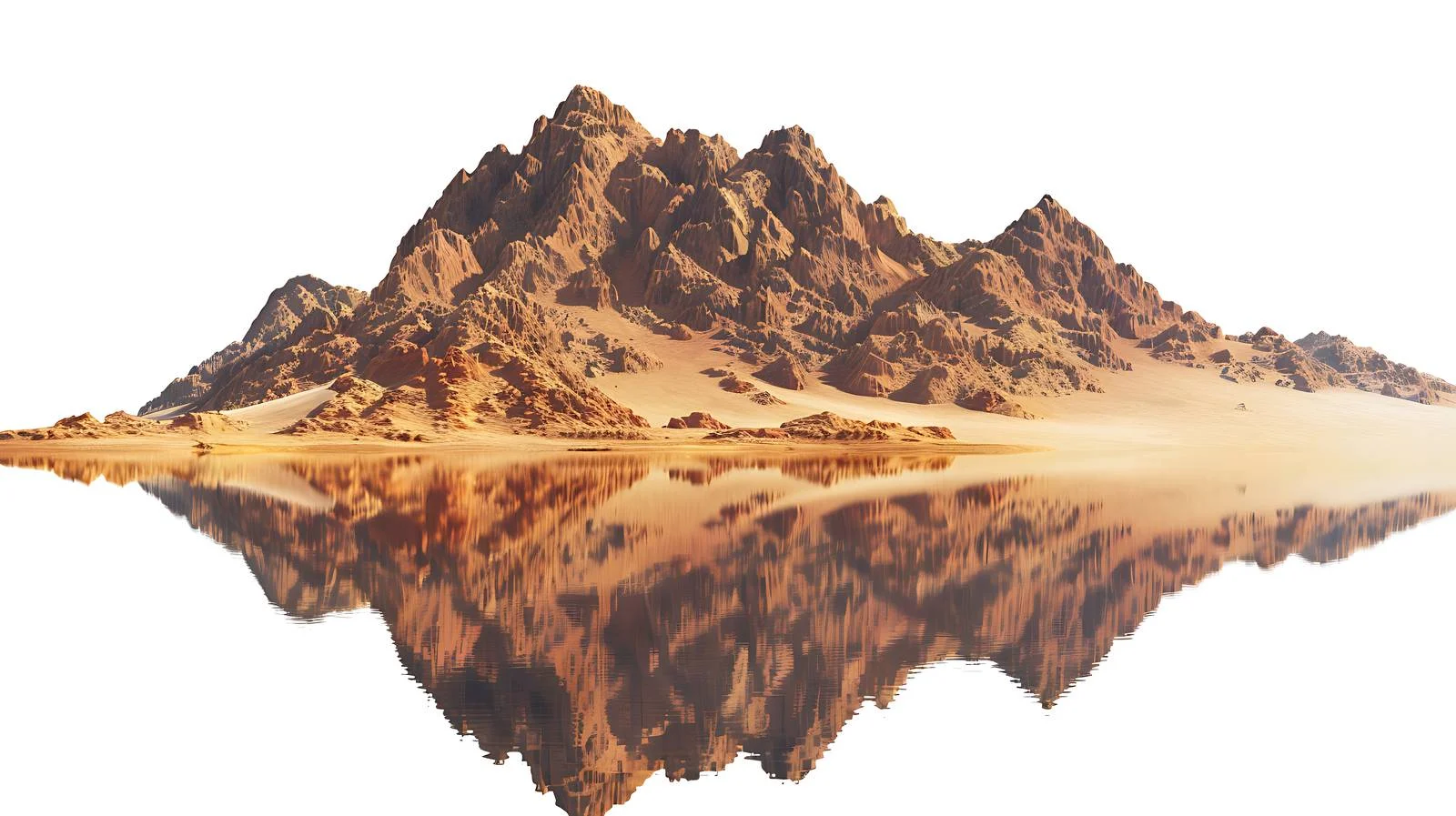 Serene Desert Mountain Lake Environment Scene — free download from Dotvec