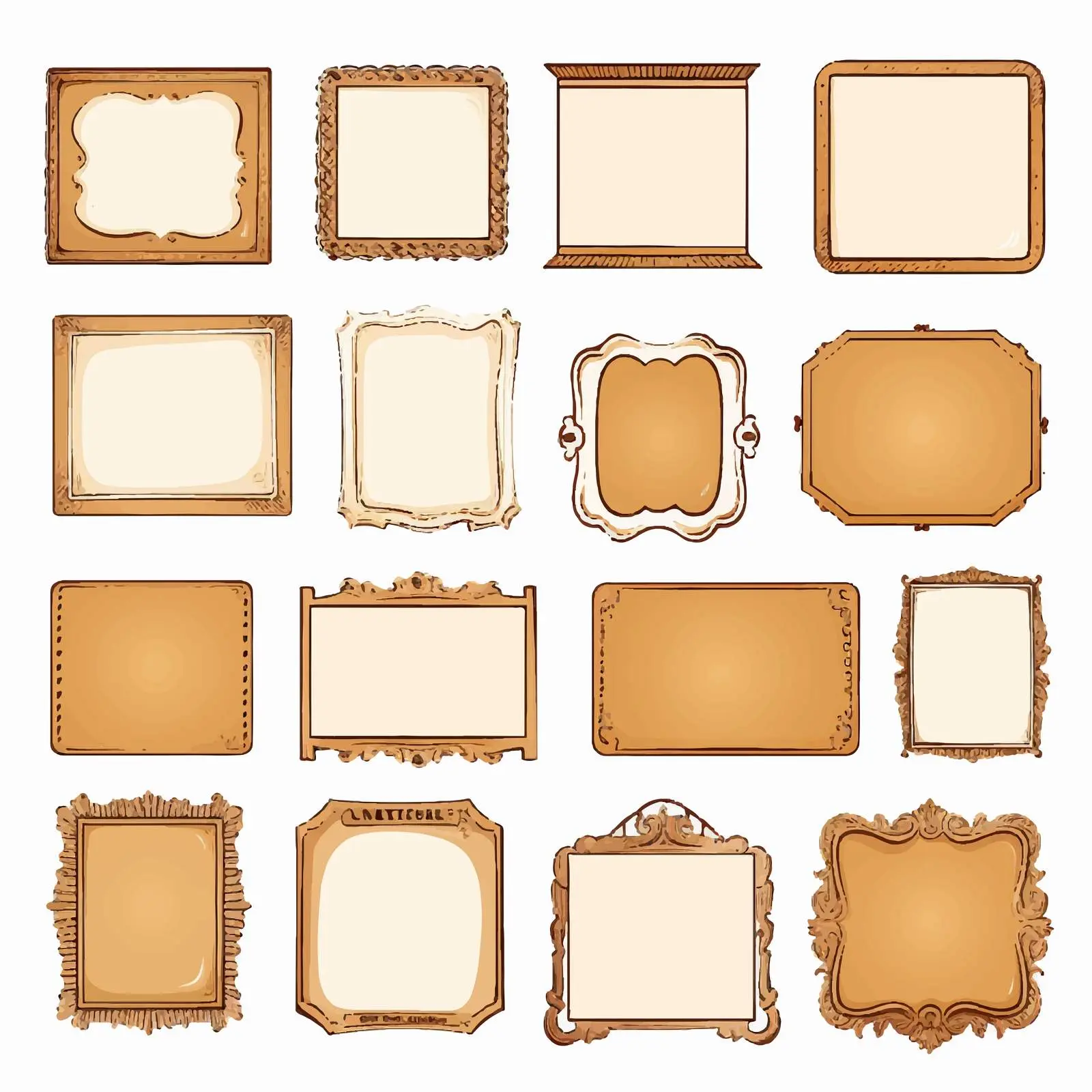 Universal Cardboard Embellishments Design Template — free download from Dotvec