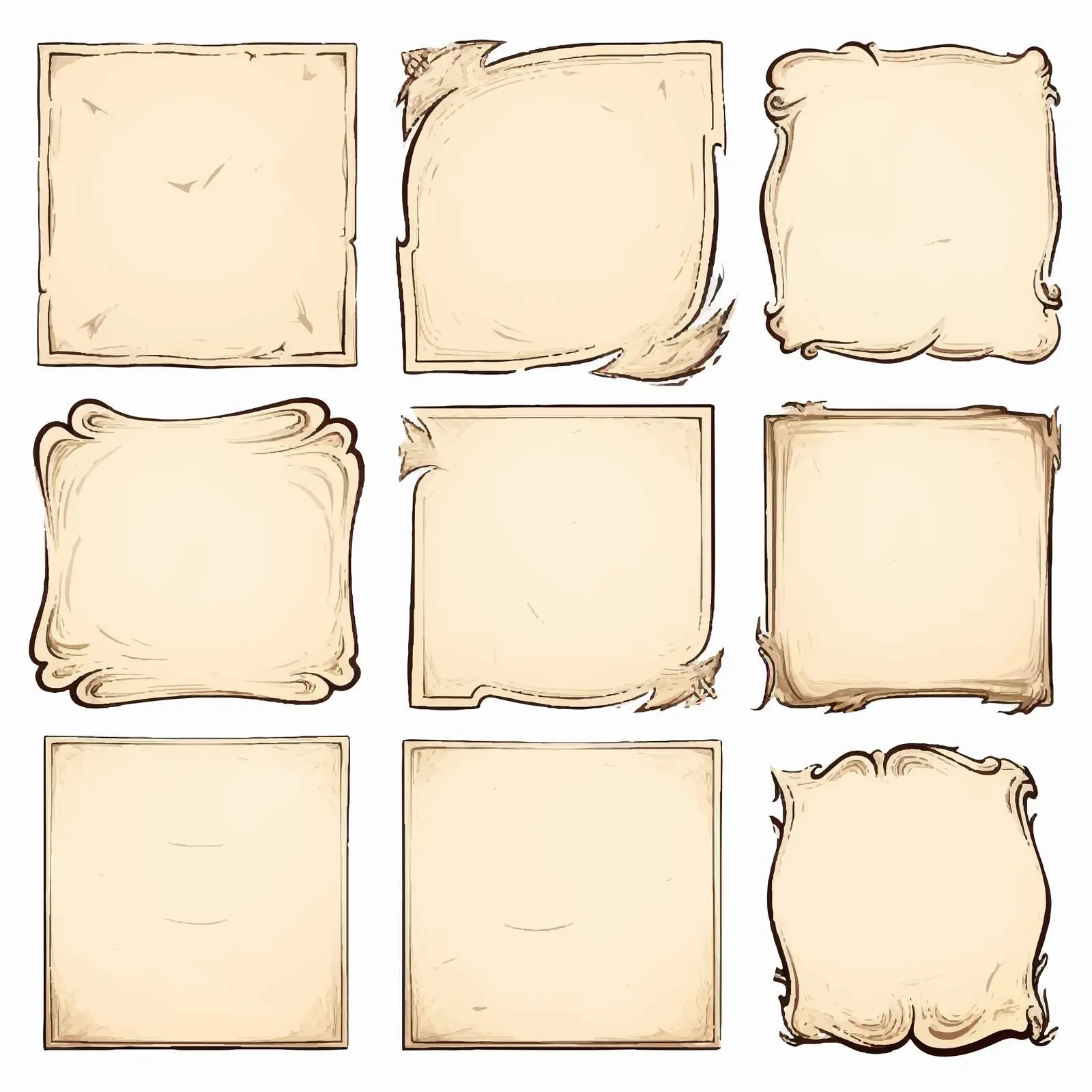 Universal Use Cardboard Embellishments Design — free download from Dotvec