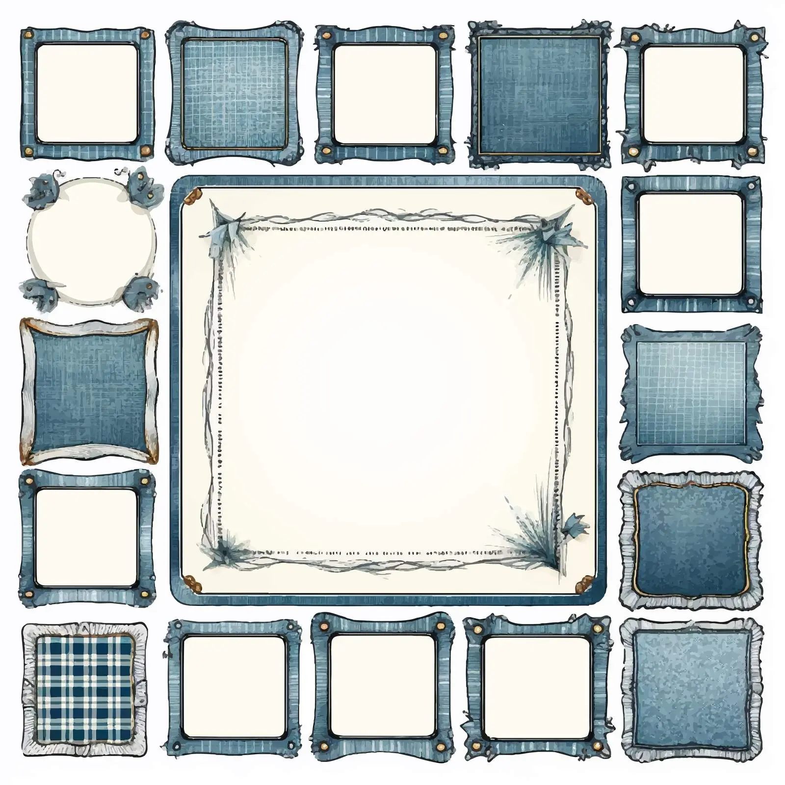 Universal Denim Embellishments Vector Design — free download from Dotvec