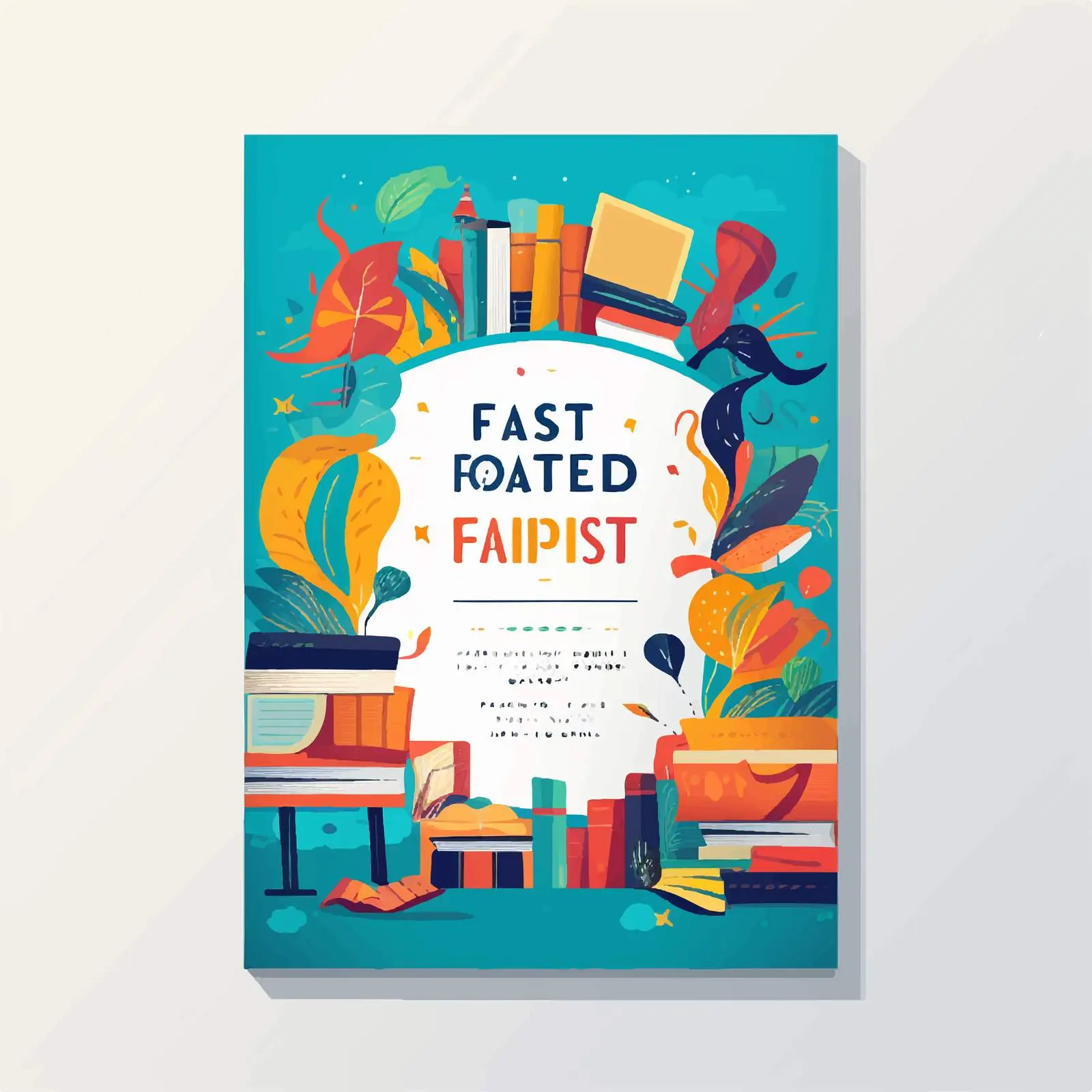 Advertising Poster Design for Book Fair — free download from Dotvec