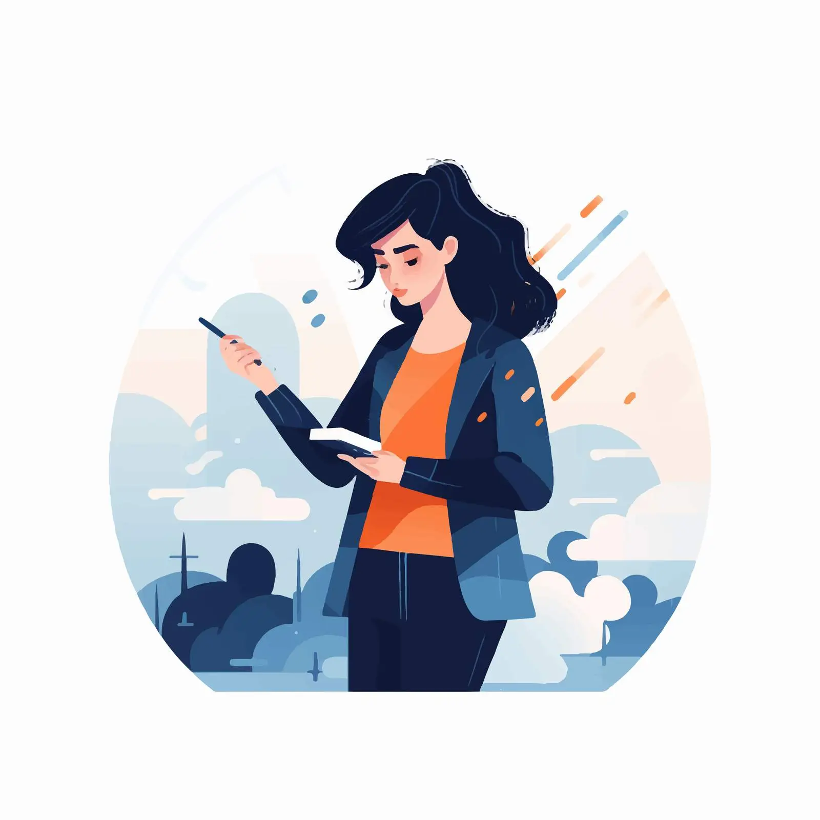 Digital Artist Using Stylus for Creative Design — free download from Dotvec