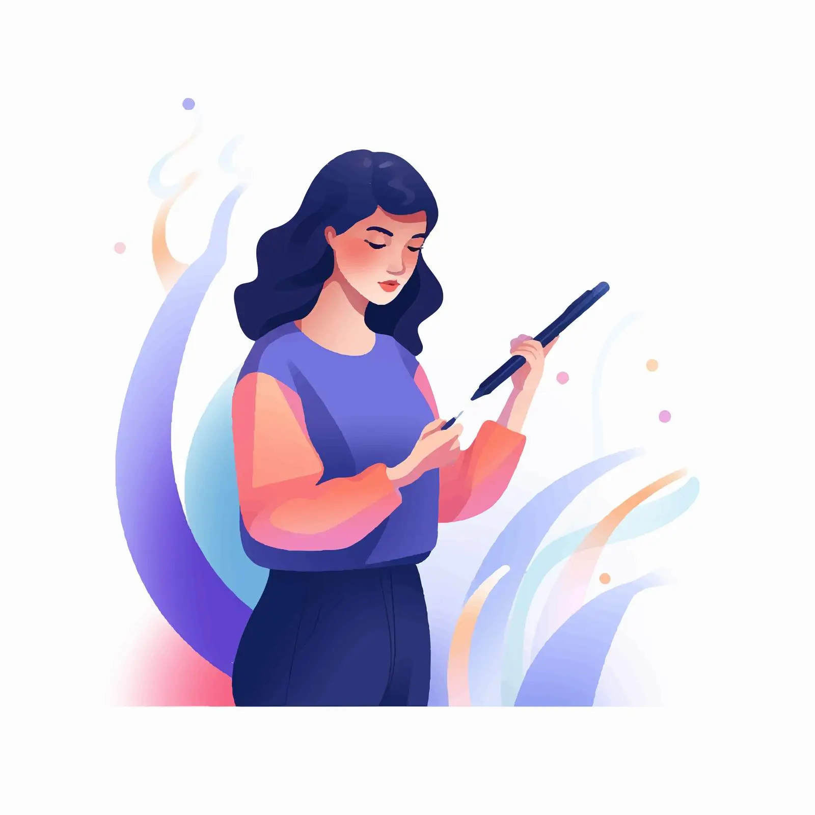 Digital Artist Using Stylus for Creative Design – free creative professional image from Dotvec