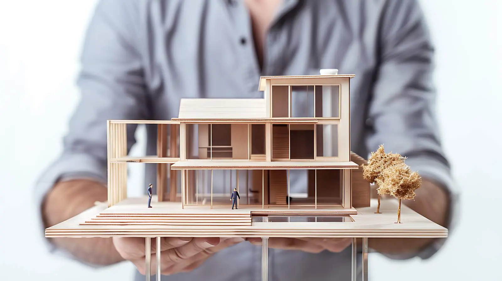 New Home Model Displayed by Designer – free model image from Dotvec