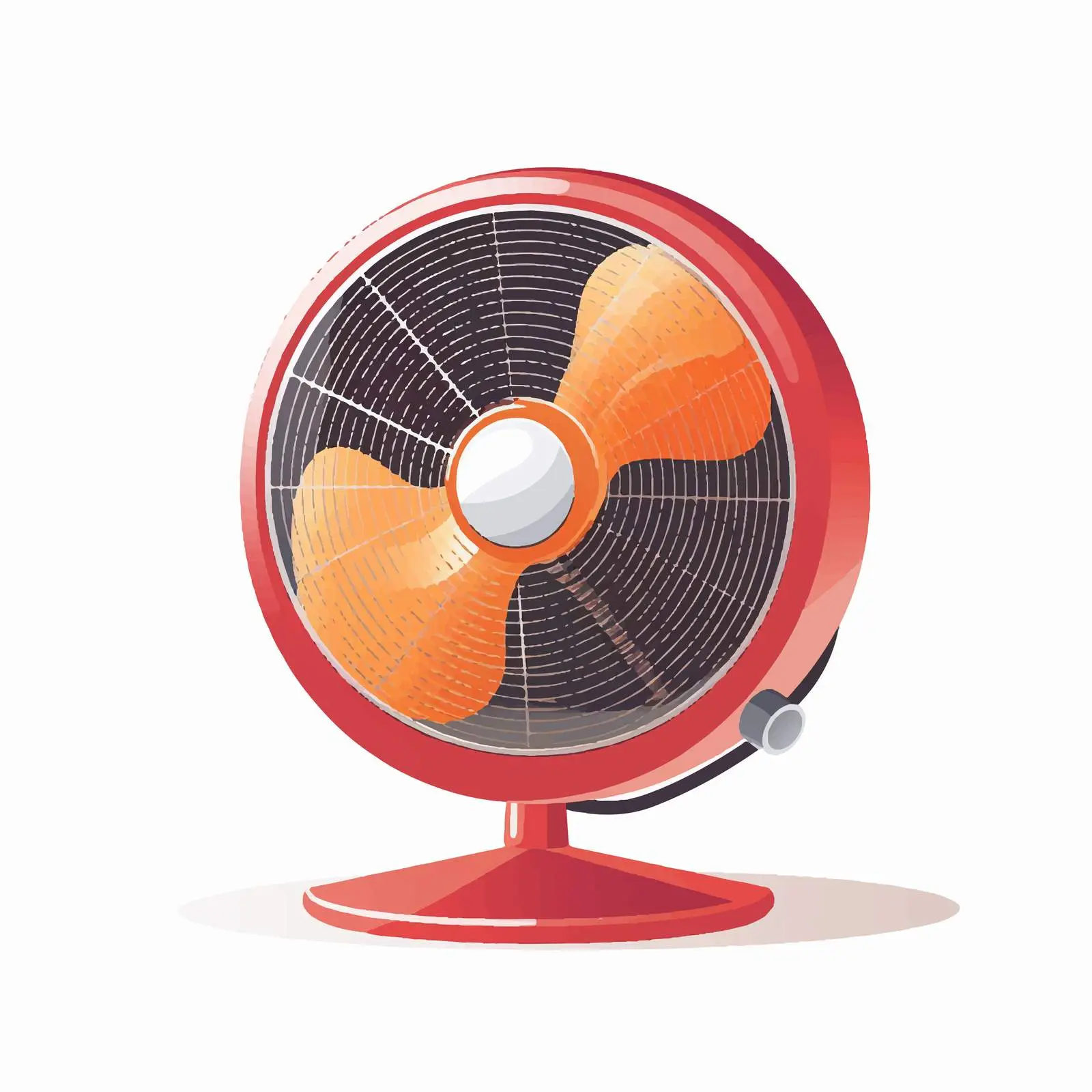 Realistic Vector Illustration of Desk Air Fan — free download from Dotvec