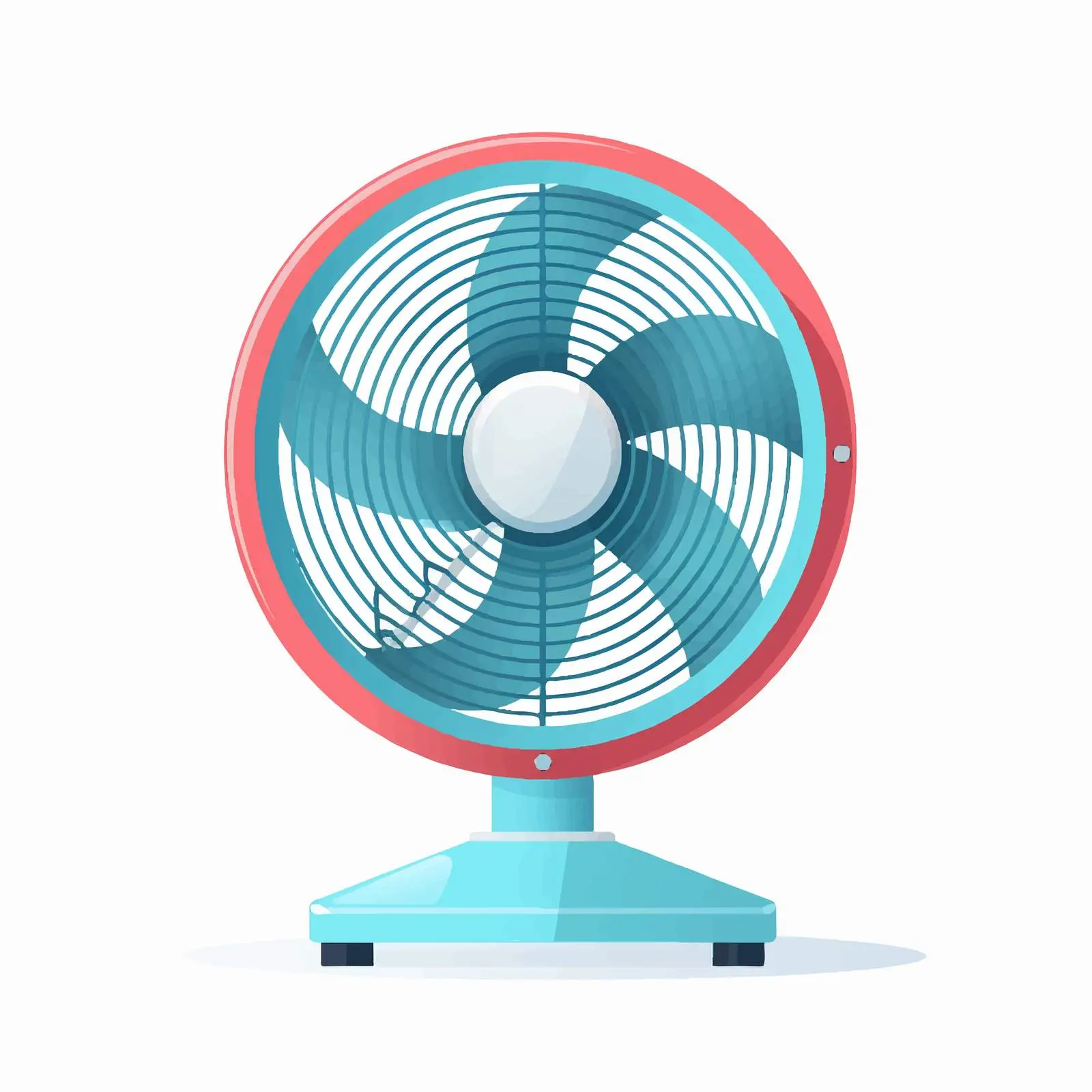 Realistic Vector Illustration of Desk Air Fan — free download from Dotvec