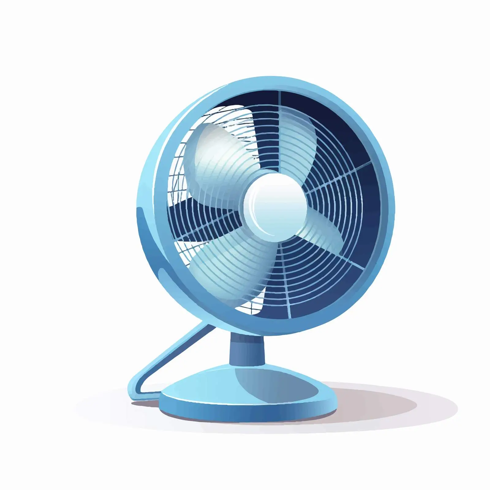 Realistic Vector Illustration of Desk Air Fan – free realistic design image from Dotvec