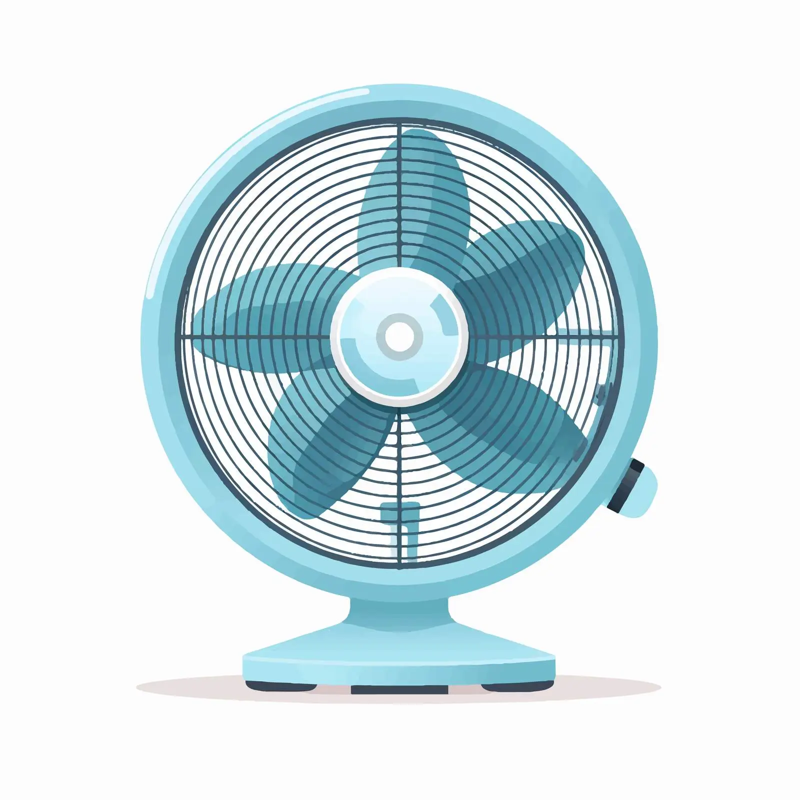Realistic Vector Illustration of Desk Air Fan — free download from Dotvec