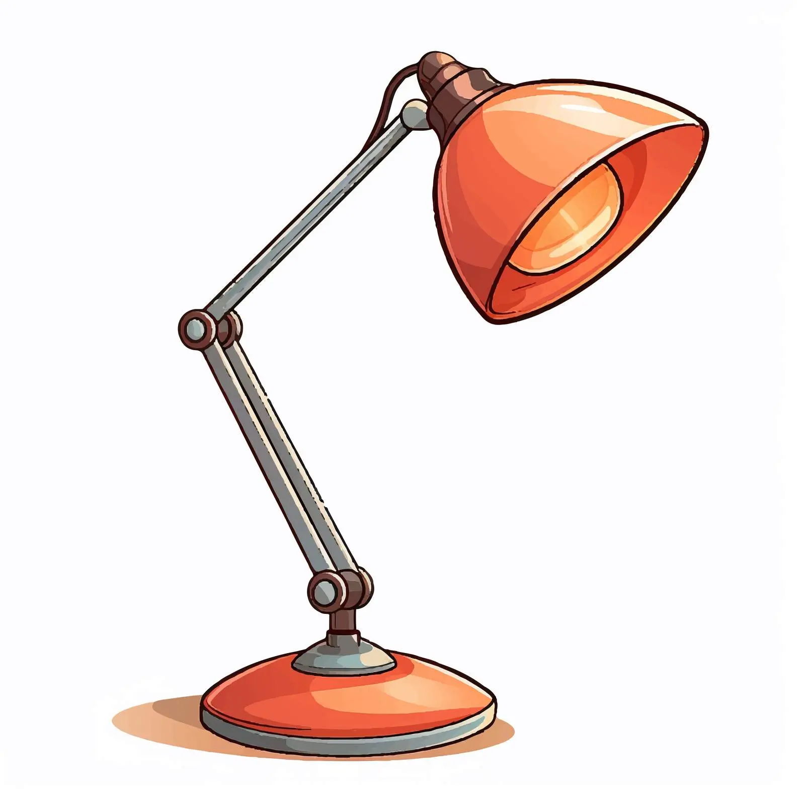 Cartoon Desk Lamp Vector Illustration – free light source image from Dotvec