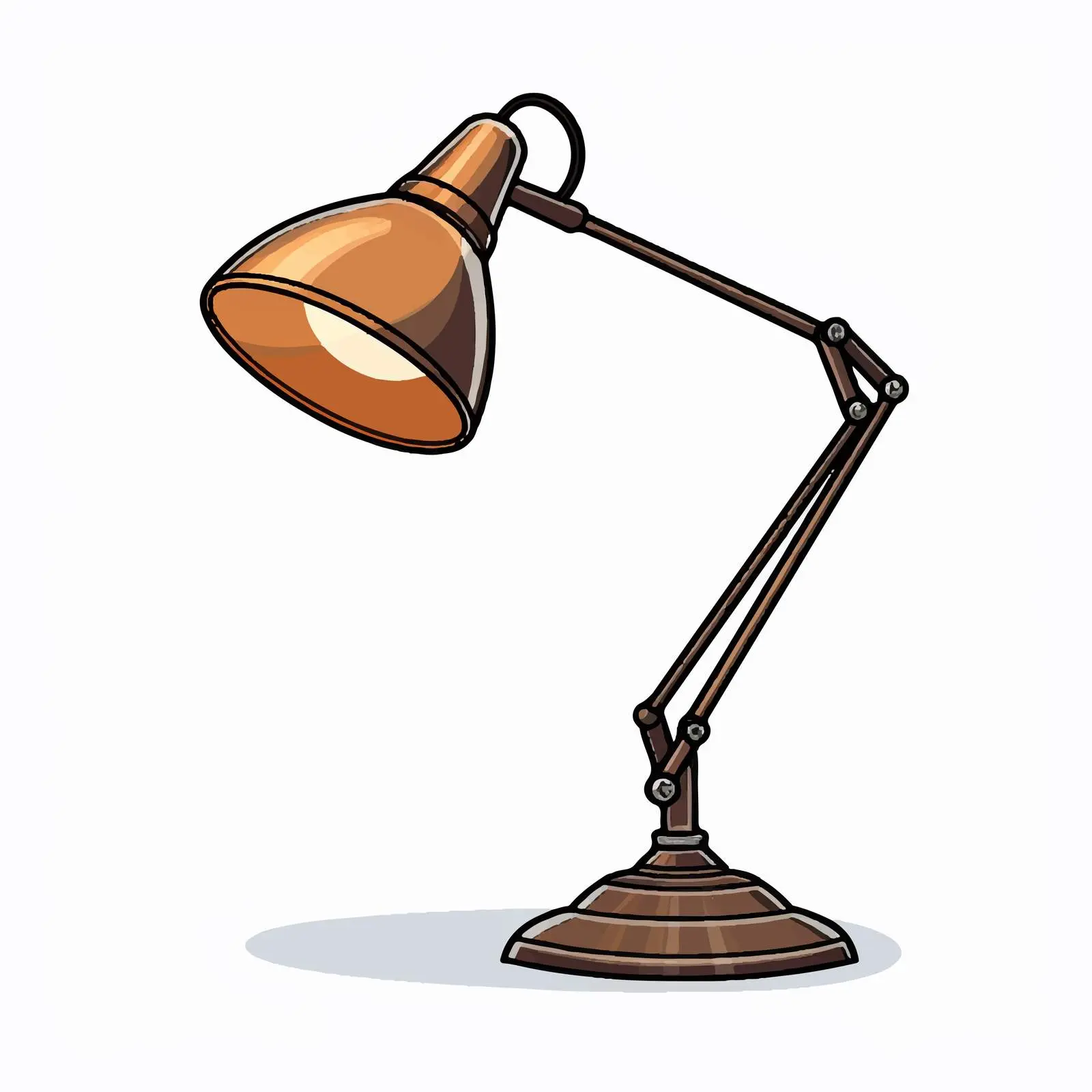 Cartoon Desk Lamp Vector Illustration – free light source image from Dotvec