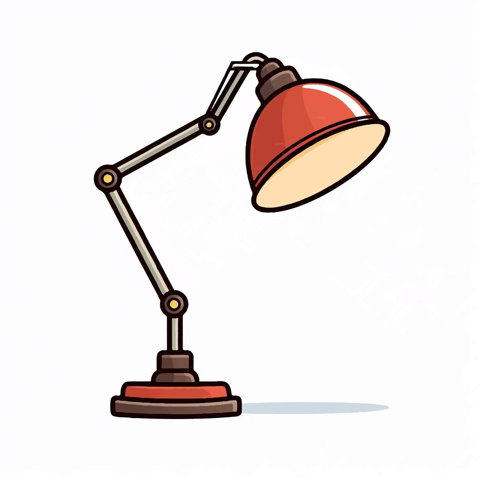 Line Vector Desk Lamp Illustration — free download from Dotvec