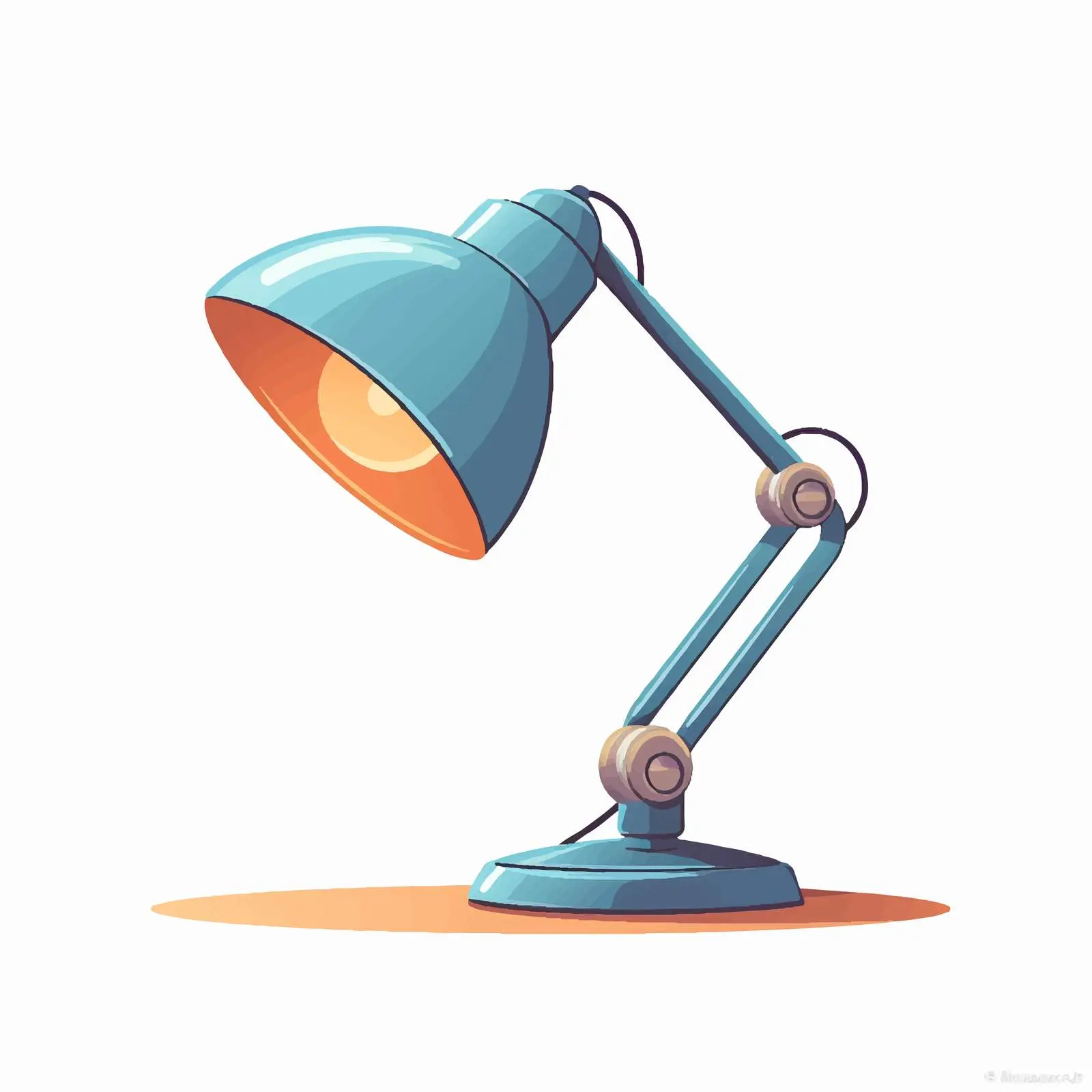 Desk Lamp Vector Illustration on White Background — free download from Dotvec