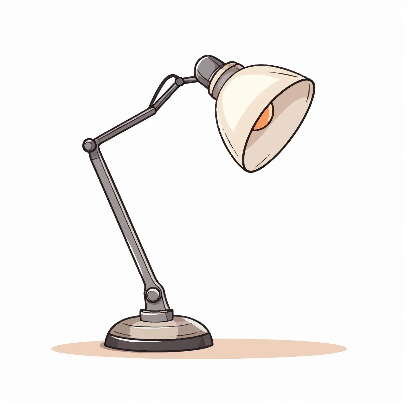 Desk Lamp Vector Illustration on White Background — free download from Dotvec