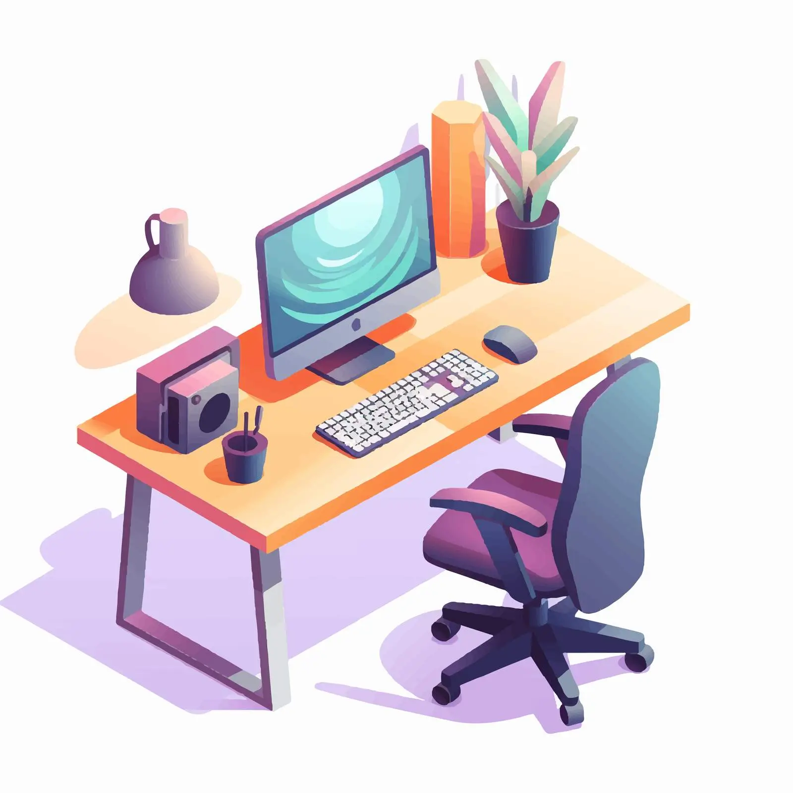 Home Office Workspace with Tech Accessories — free download from Dotvec