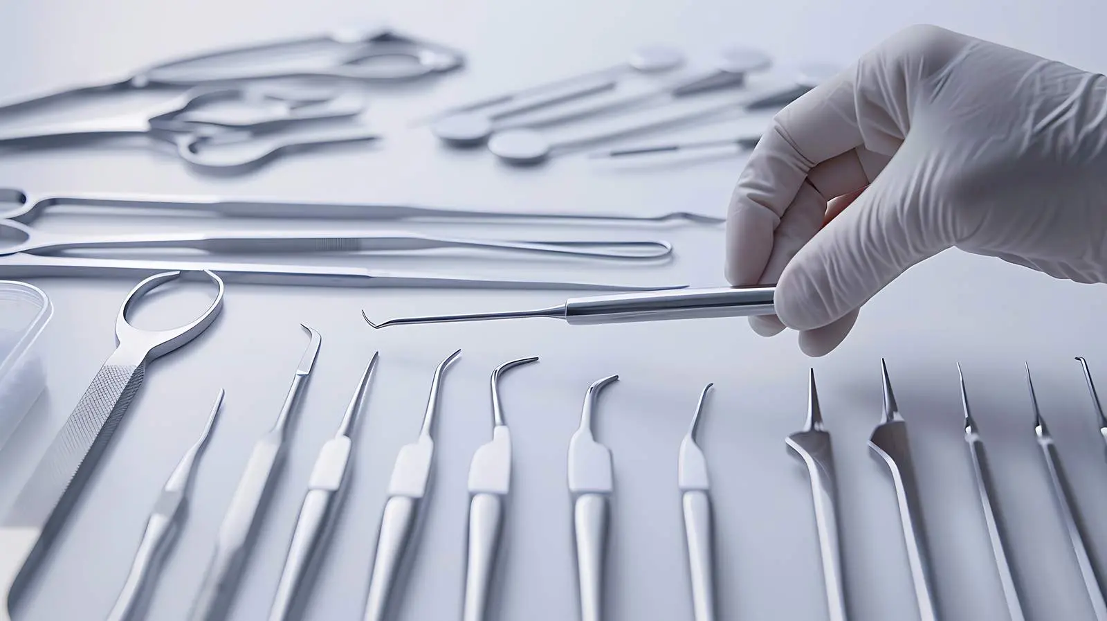 Sterilized Surgical Instruments with Hand Grip Detail – free operation image from Dotvec