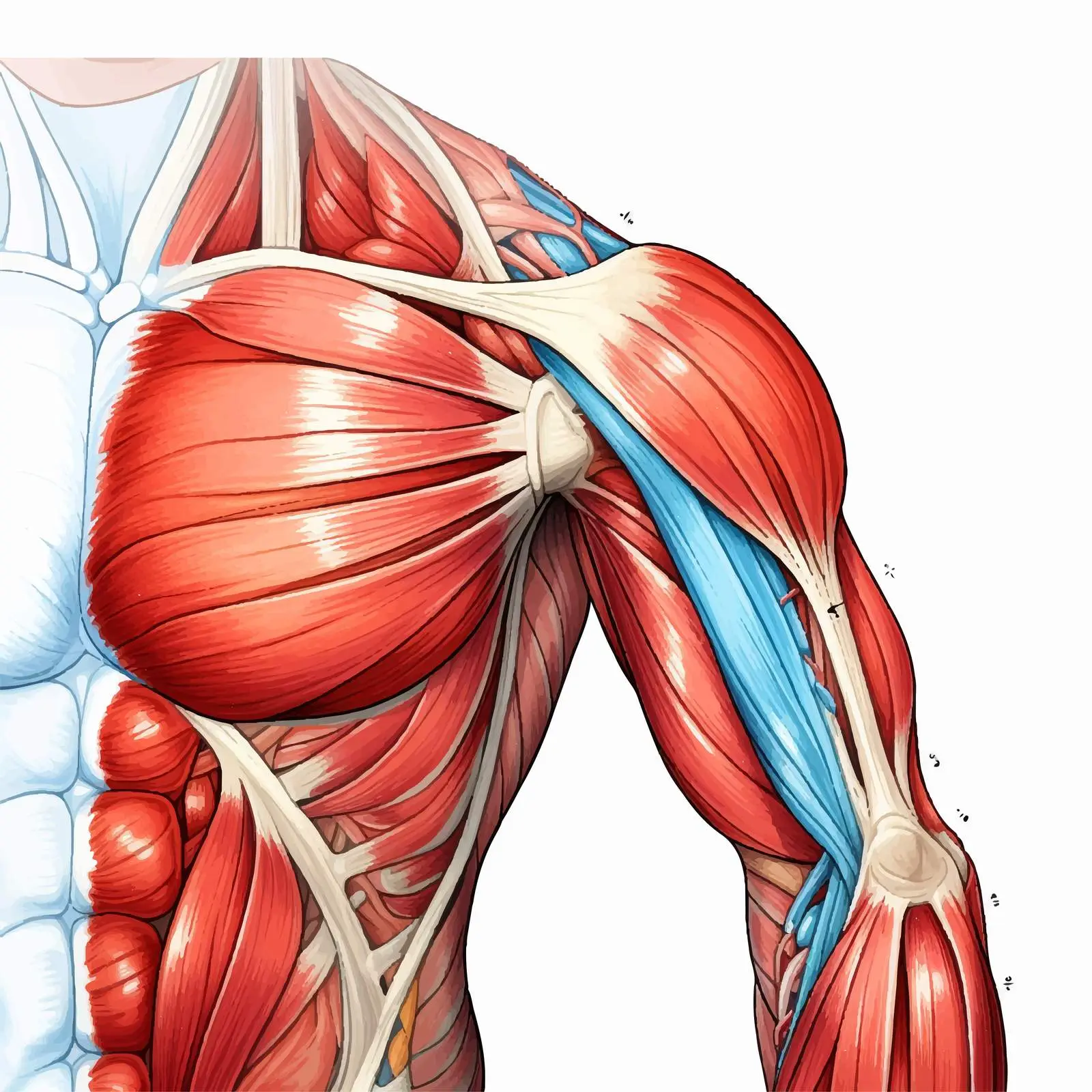 Anatomy of Shoulder Rotator Cuff Tear – free medical resources image from Dotvec