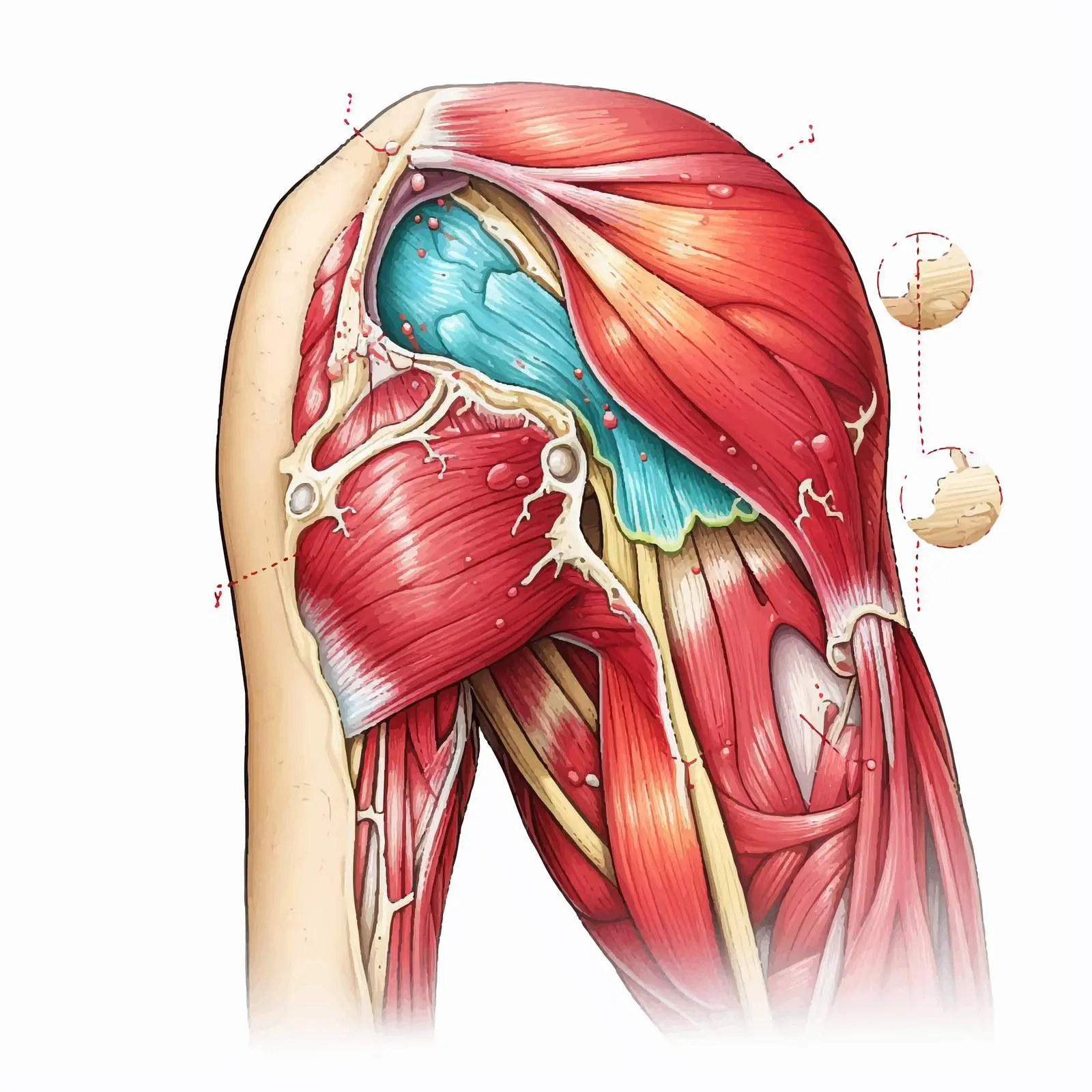 Detailed Diagram of Shoulder Labrum Tears – free tears image from Dotvec
