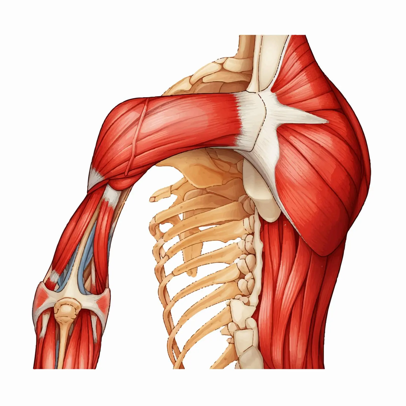 Shoulder Labrum Tear Diagram Vectors — free download from Dotvec