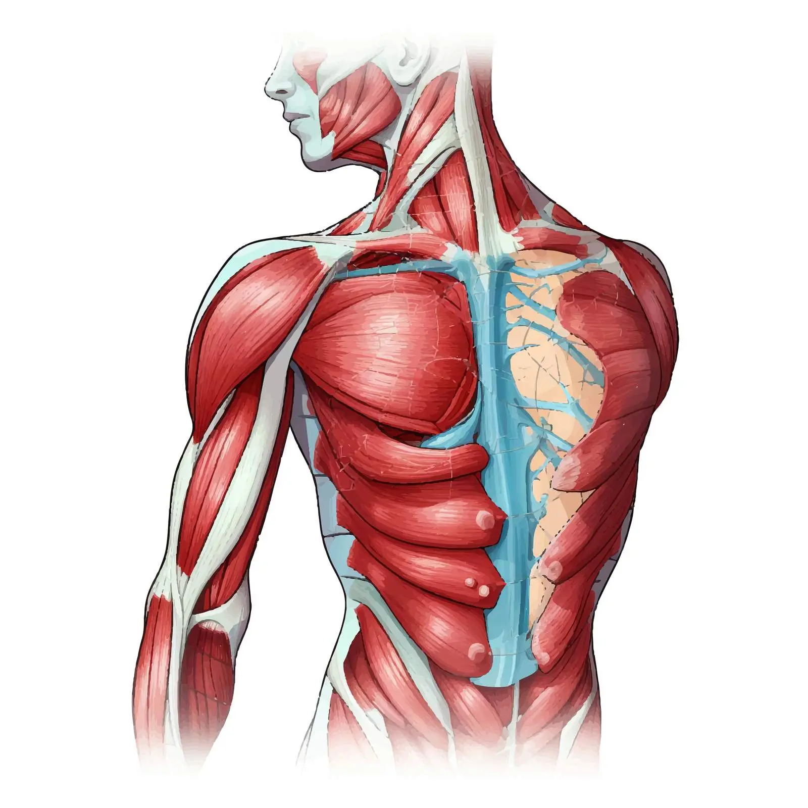 Shoulder Labrum Tears Detailed Vector Diagram — free download from Dotvec
