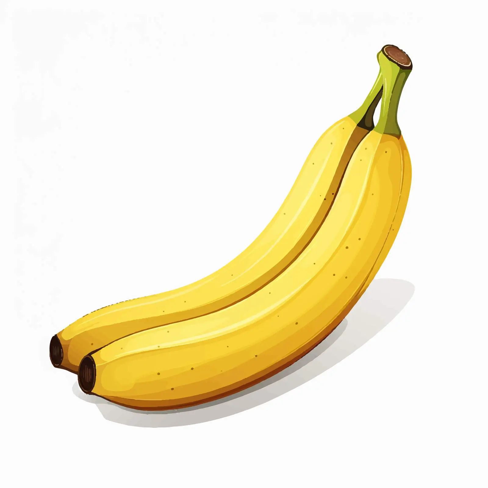 Ripe Banana Cartoon Vector Illustration — free download from Dotvec