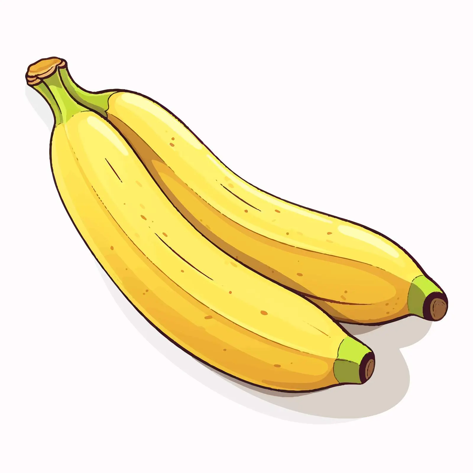 Ripe Banana Vector Illustration — free download from Dotvec