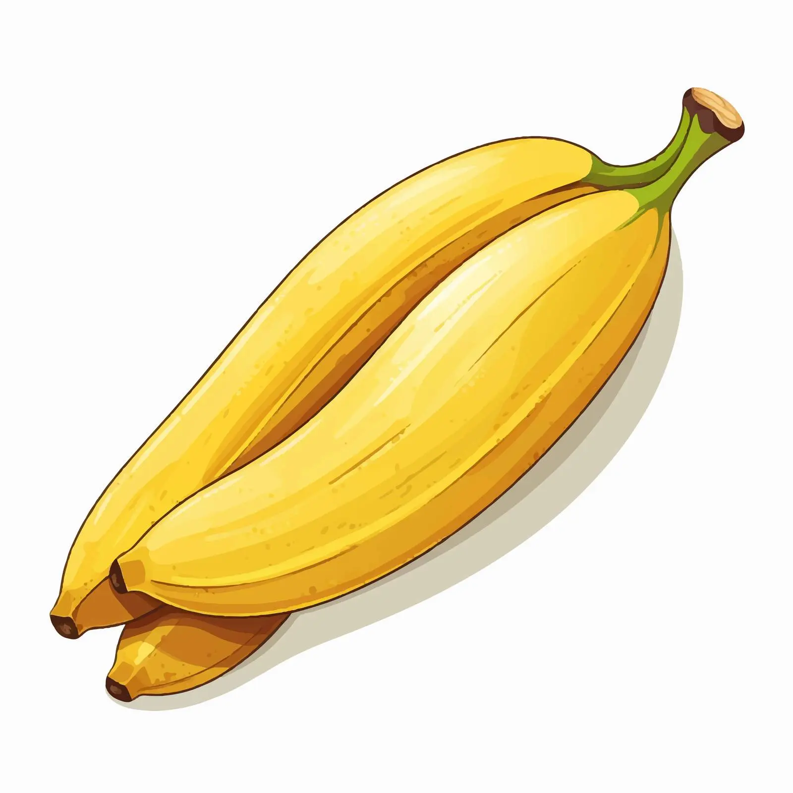 Ripe Banana Cartoon Vector Illustration — free download from Dotvec