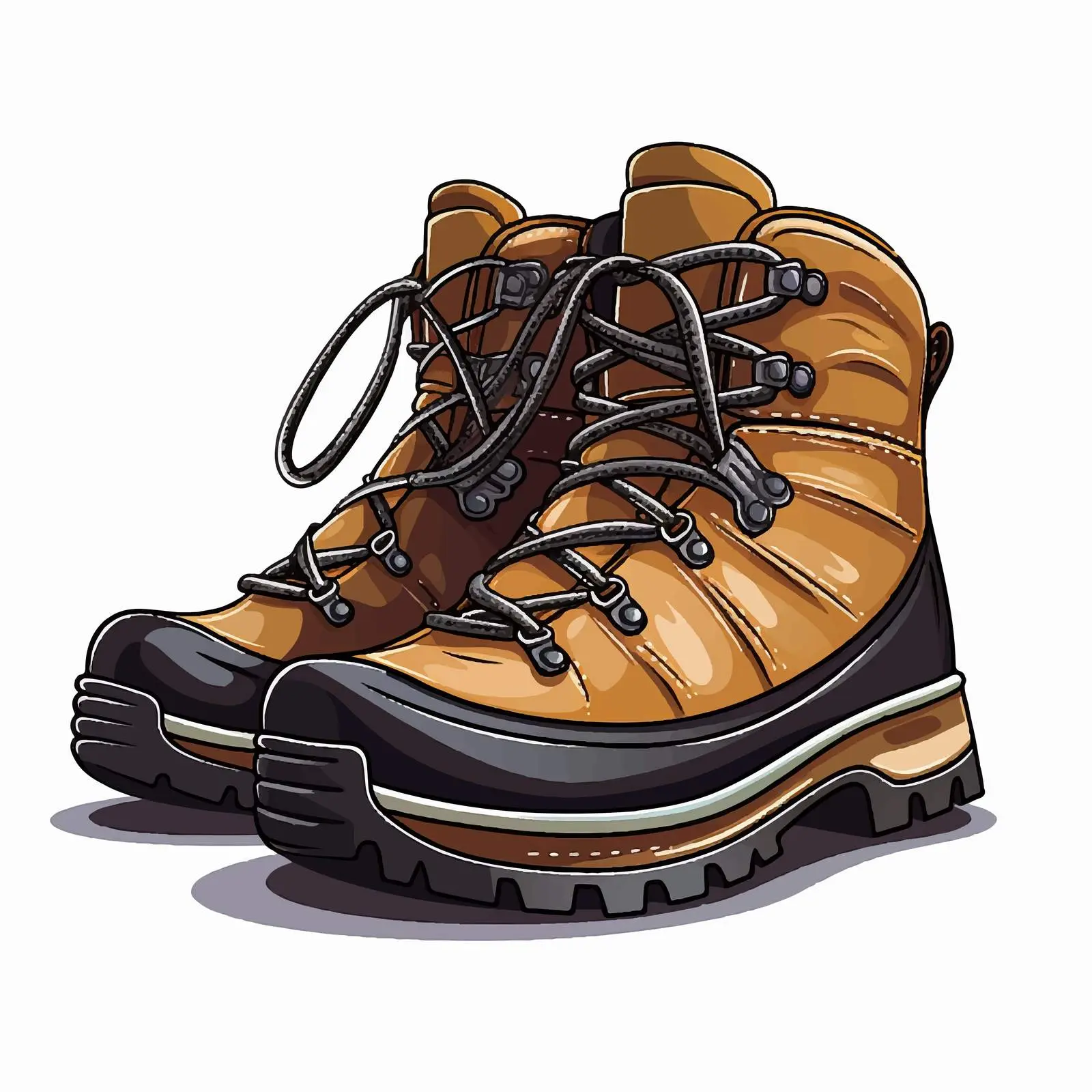 Sturdy Hiking Boot Vector Illustration — free download from Dotvec