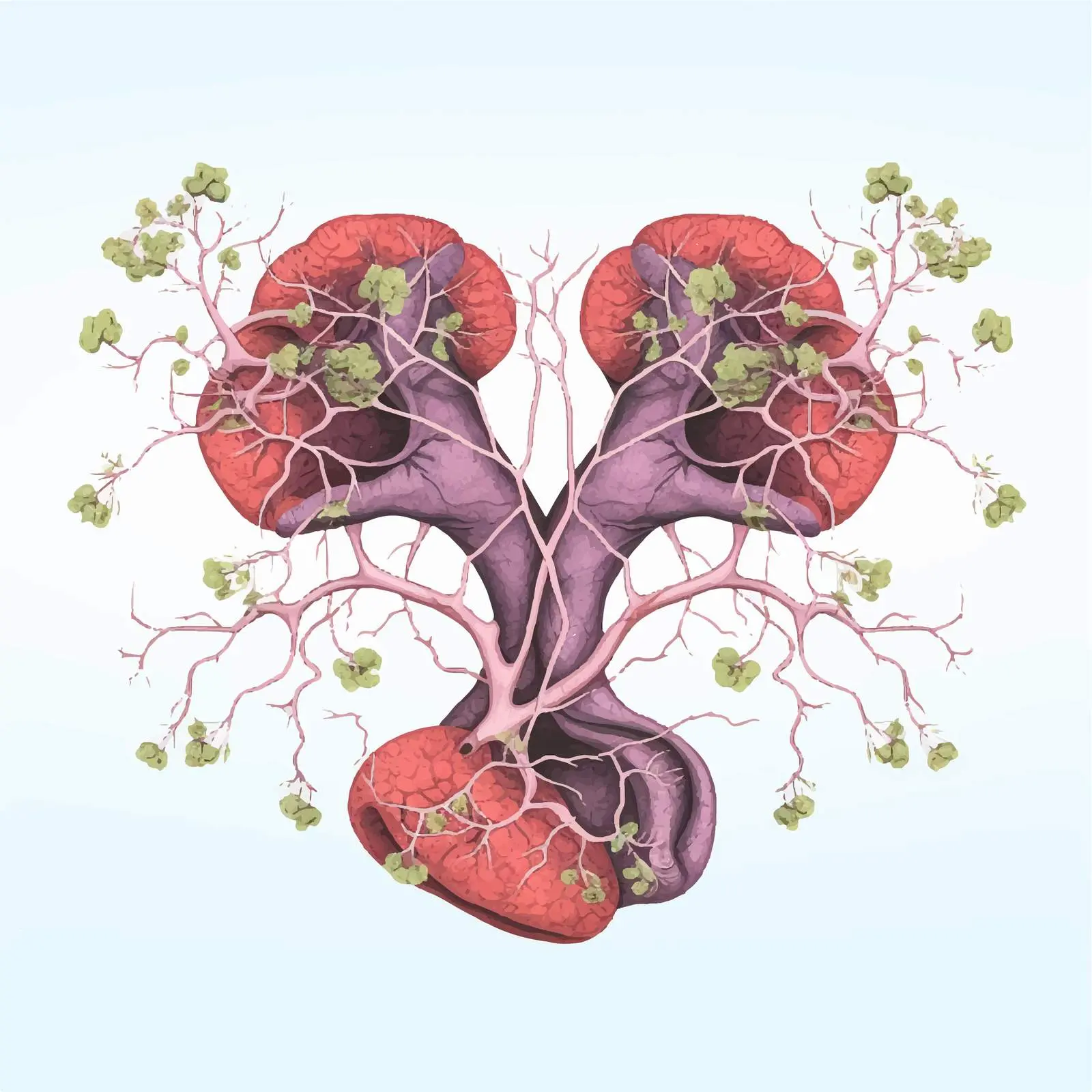 Thymus Spleen and Lymph Nodes Vector Illustration — free download from Dotvec