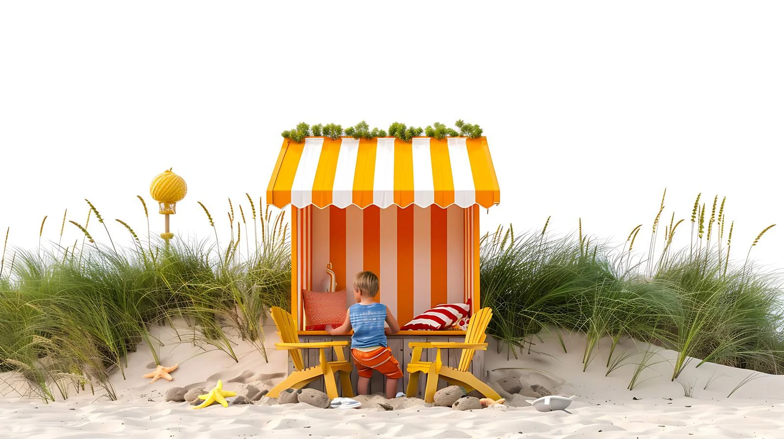 Tranquil Children in German Coastal Town — free download from Dotvec
