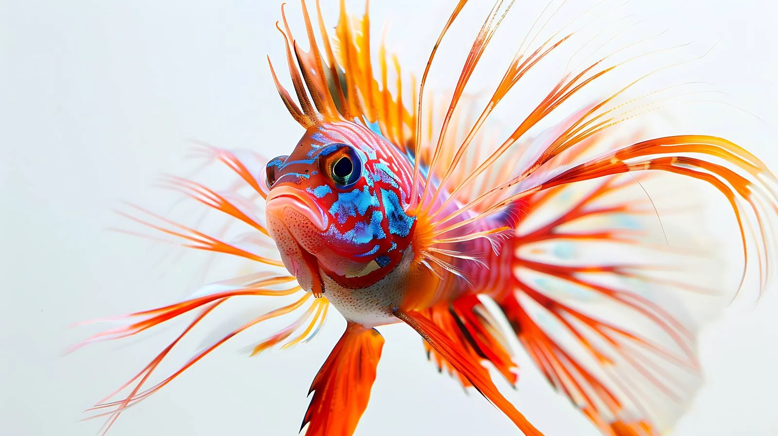 Vibrant Devil Firefish in Aquarium Close-Up — free download from Dotvec