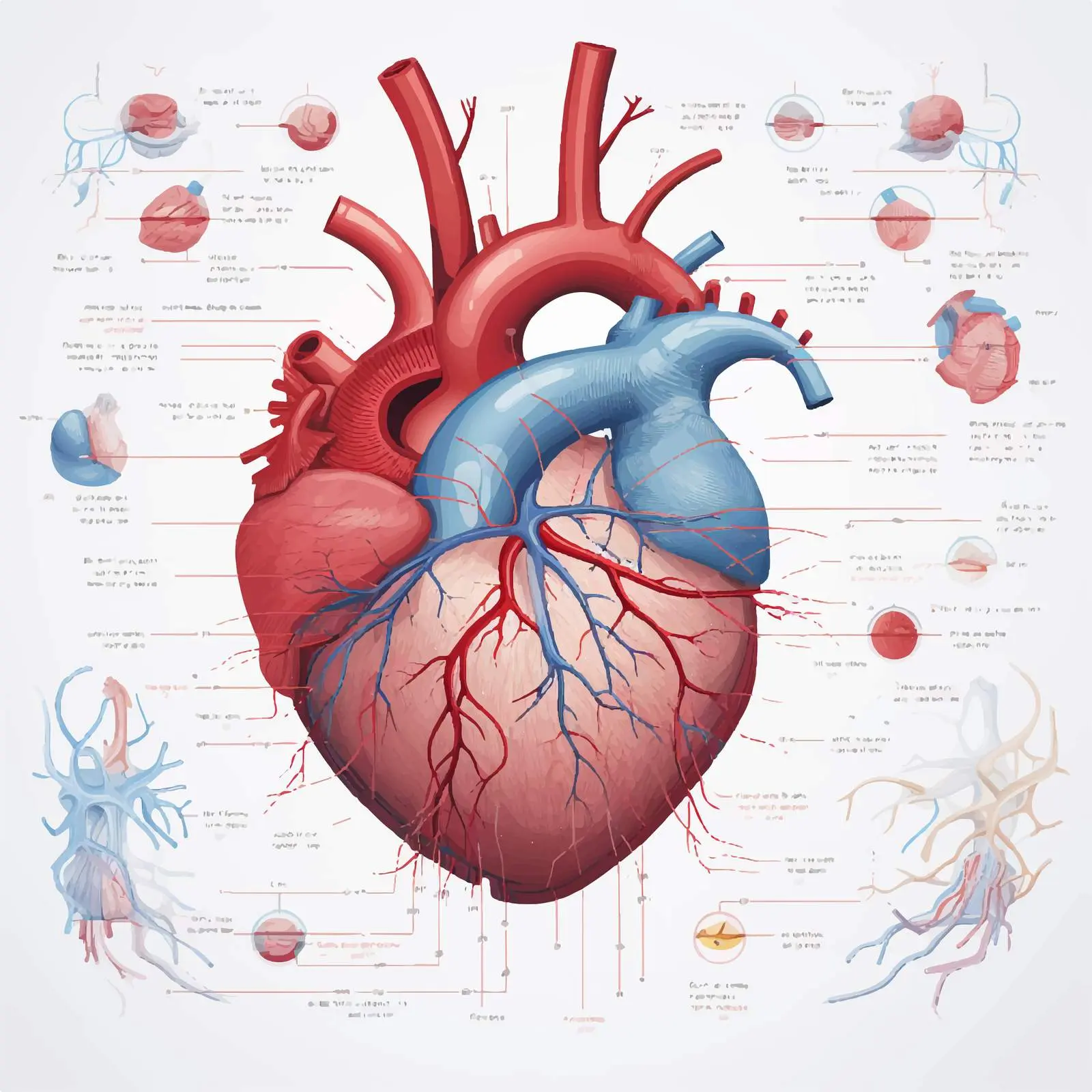 Human Heart Blood Flow Diagram Illustration – free blood image from Dotvec