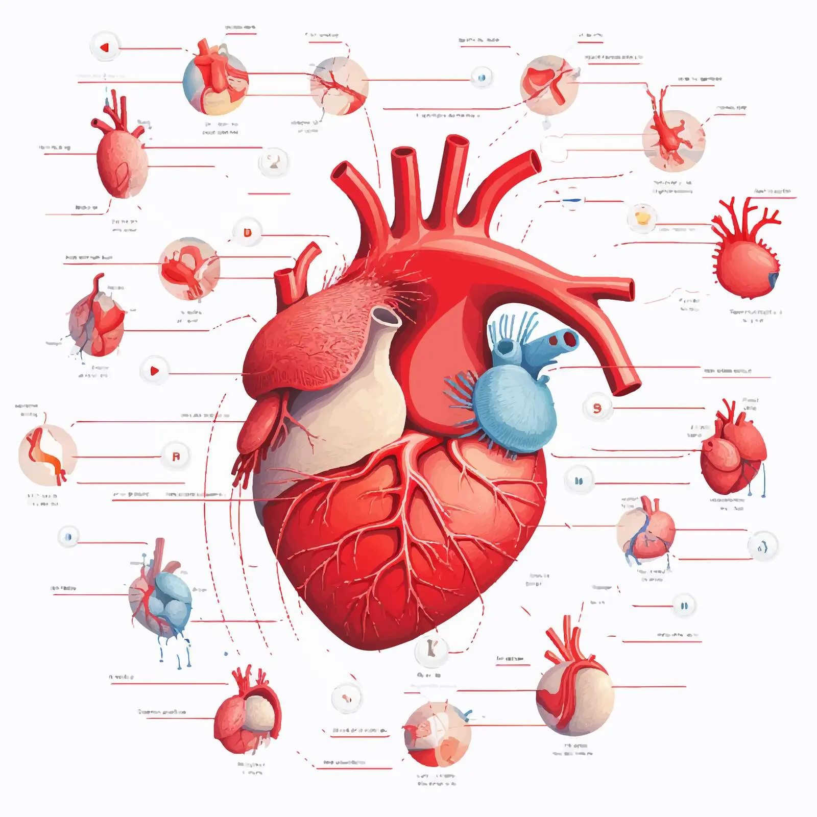 Human Heart Blood Flow Diagram Illustration – free blood image from Dotvec
