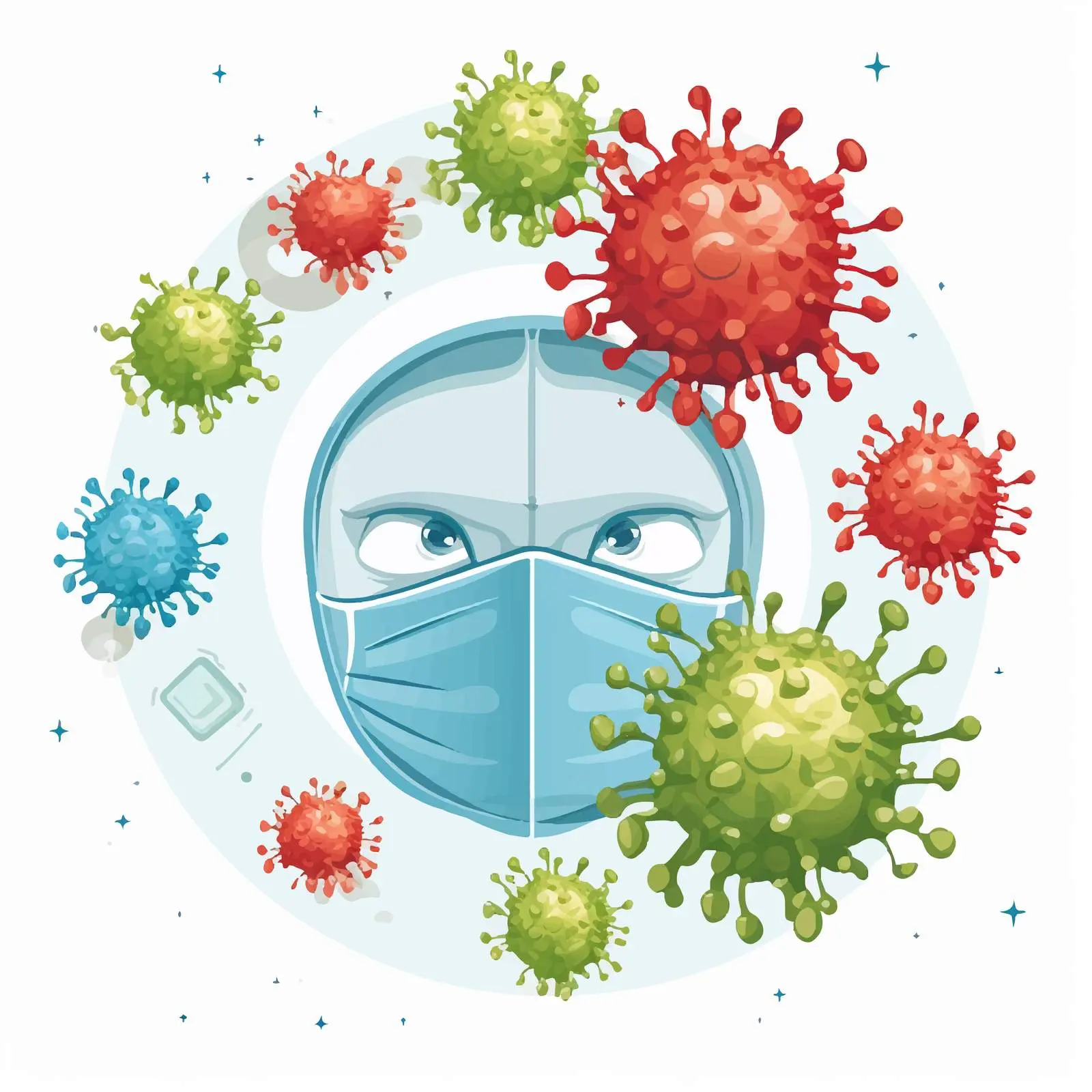 Common Cold vs. Coronavirus Vector Illustration — free download from Dotvec
