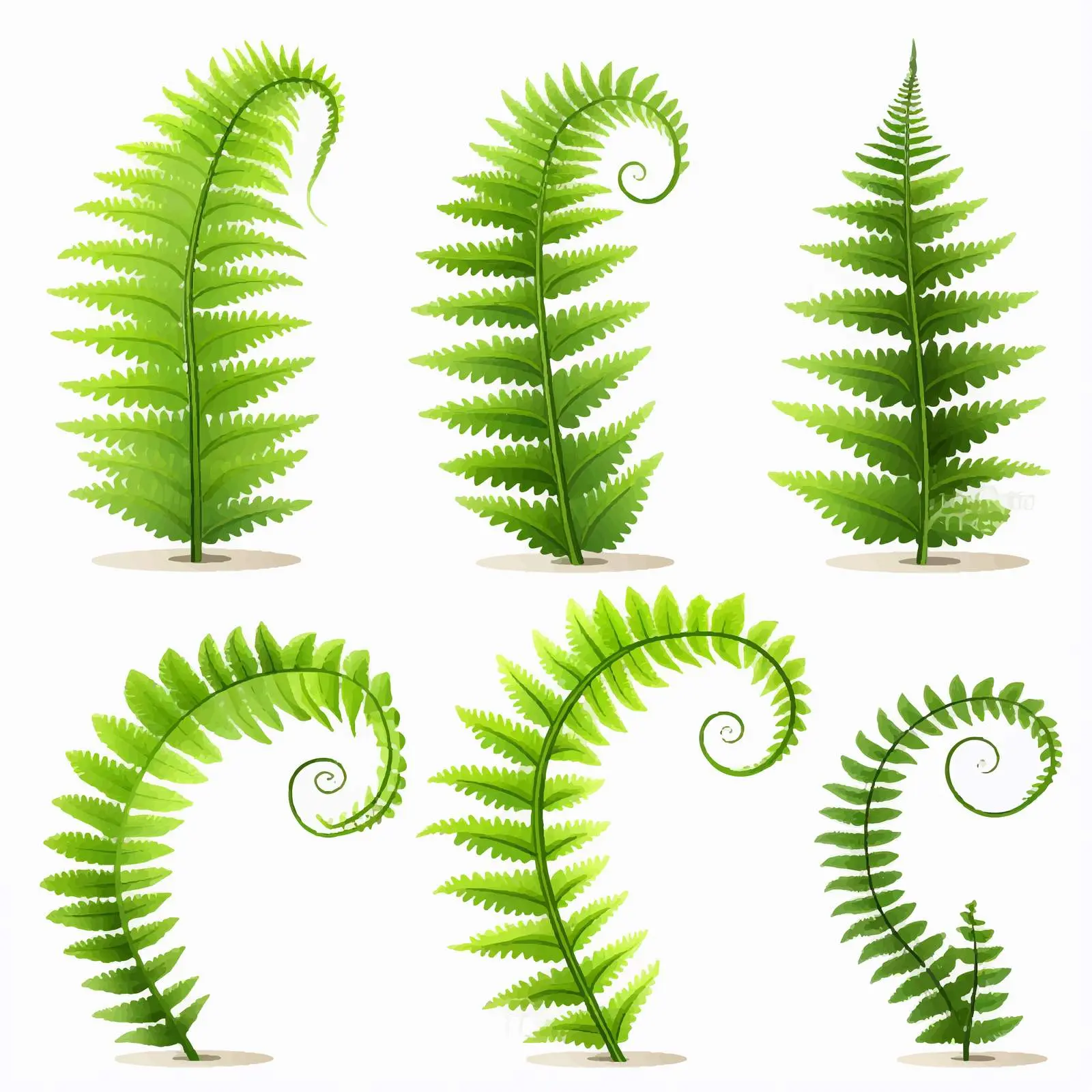 Fern Life Cycle Diagram Illustration — free download from Dotvec