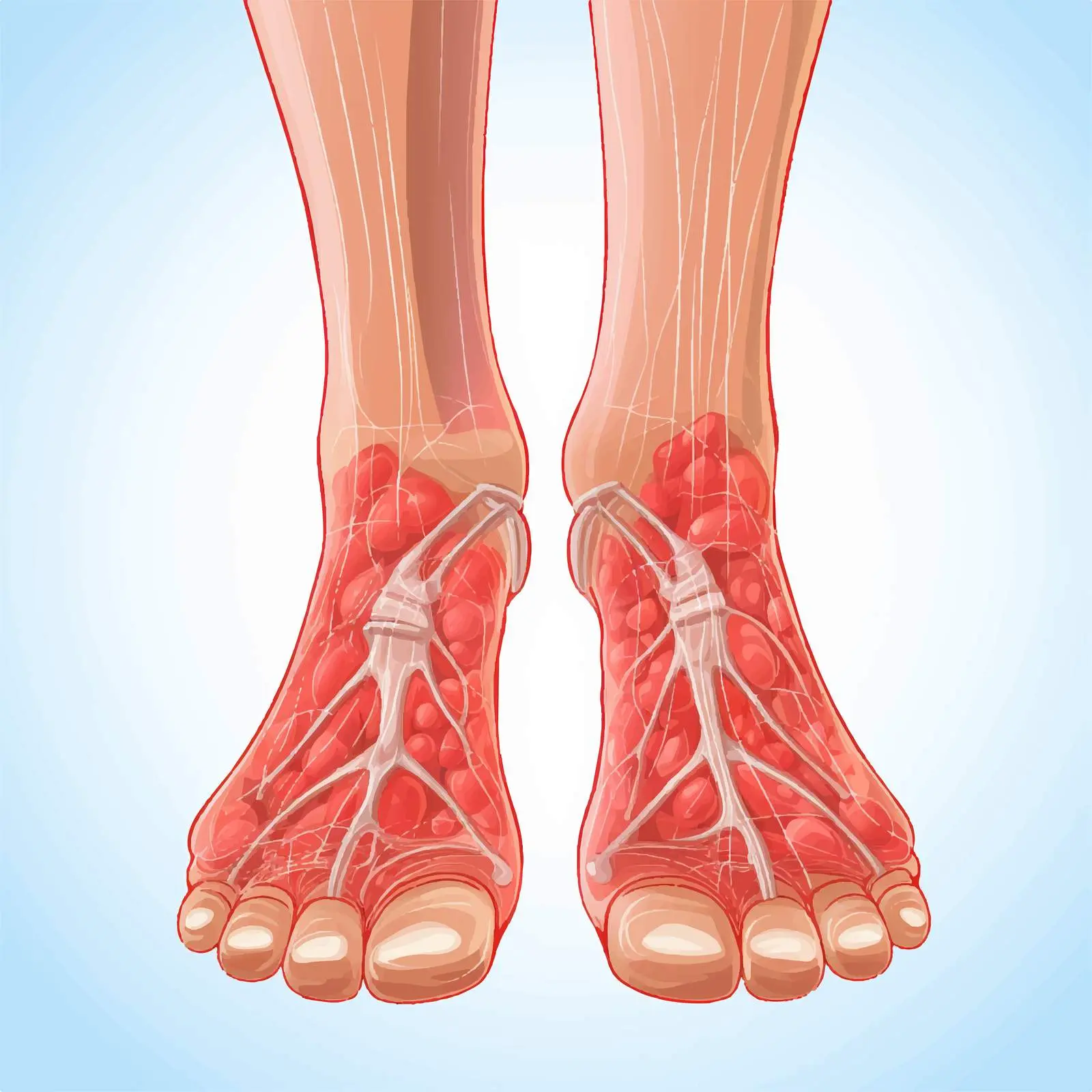 Gout Illustration in Human Foot Anatomy – free inflammation image from Dotvec