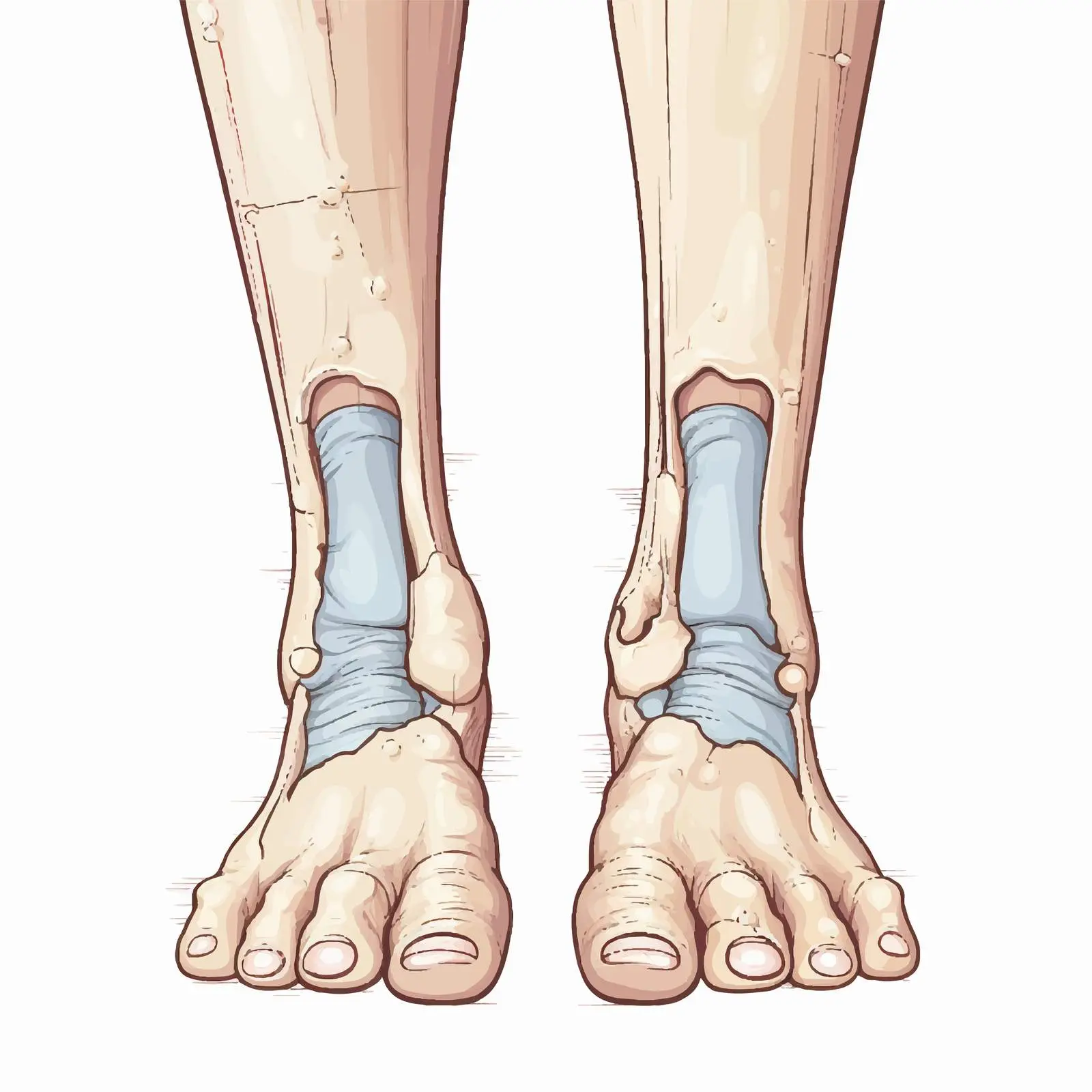 Hammer Toe Deformity Diagram with PIP Joint — free download from Dotvec