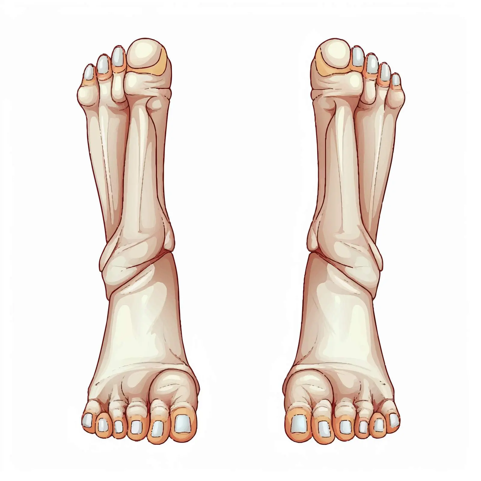 Hammer Toe Deformity and PIP Joint Diagram – free medical resources image from Dotvec