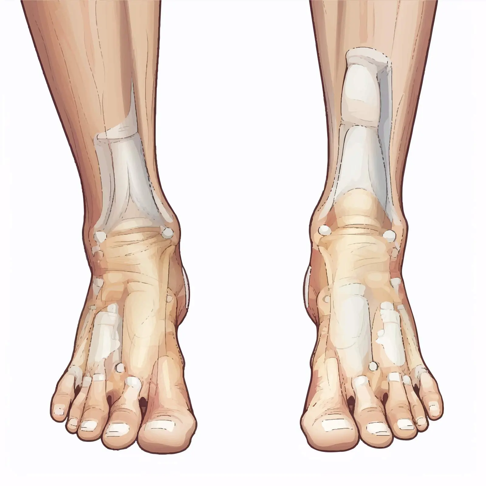 Hammer Toe Deformity and PIP Joint Diagram — free download from Dotvec