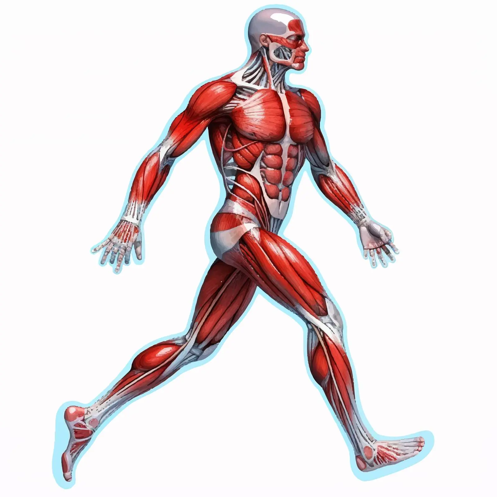 Muscle Function Diagram with Labels – free skeletal system image from Dotvec