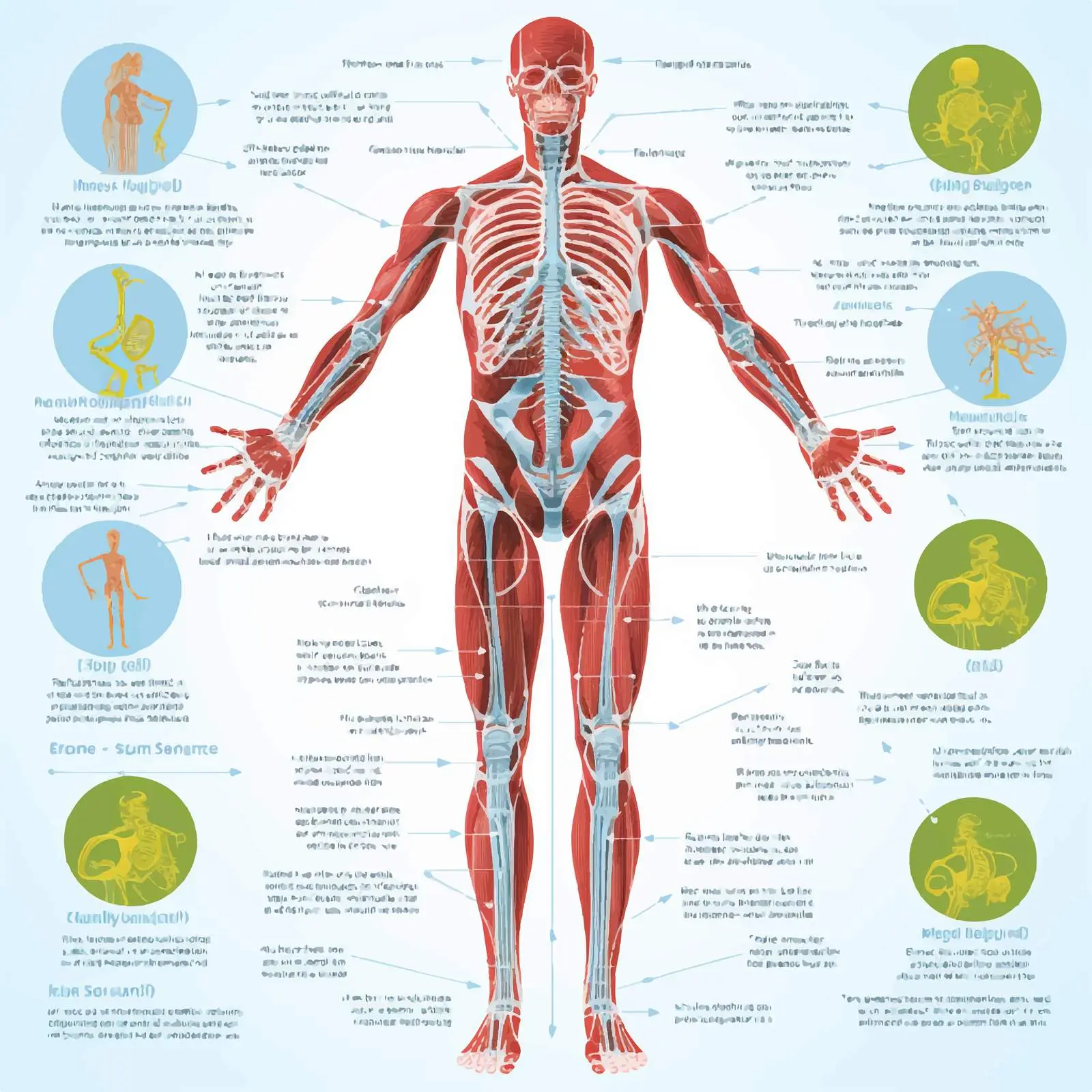 Human Body Systems Vector Illustration – free science vector image from Dotvec