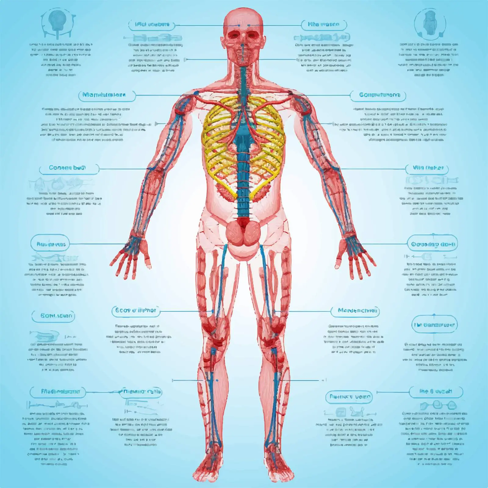 Human Body Systems Vector Illustration – free internal image from Dotvec