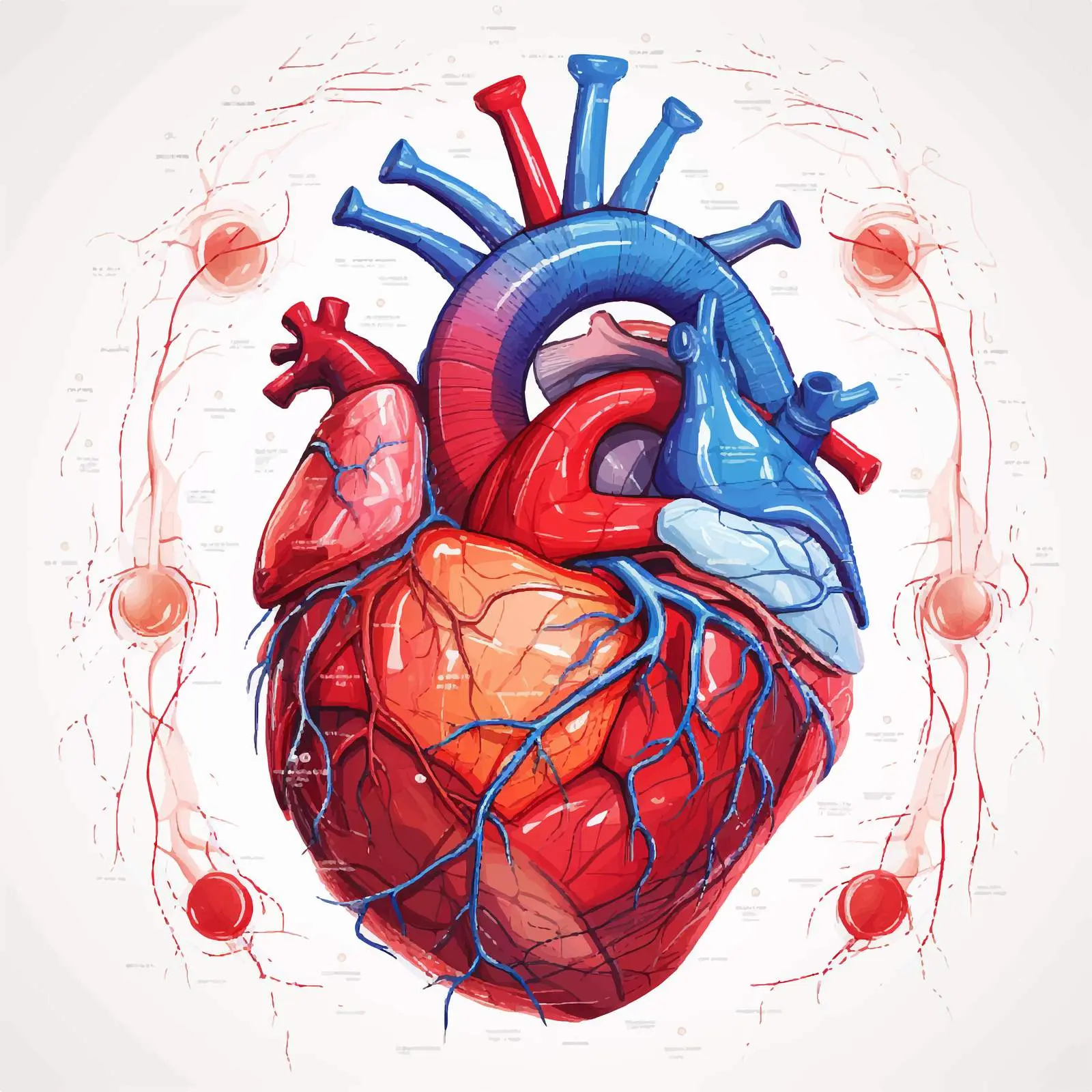 Human Heart Vector Illustration – free anatomical illustration image from Dotvec
