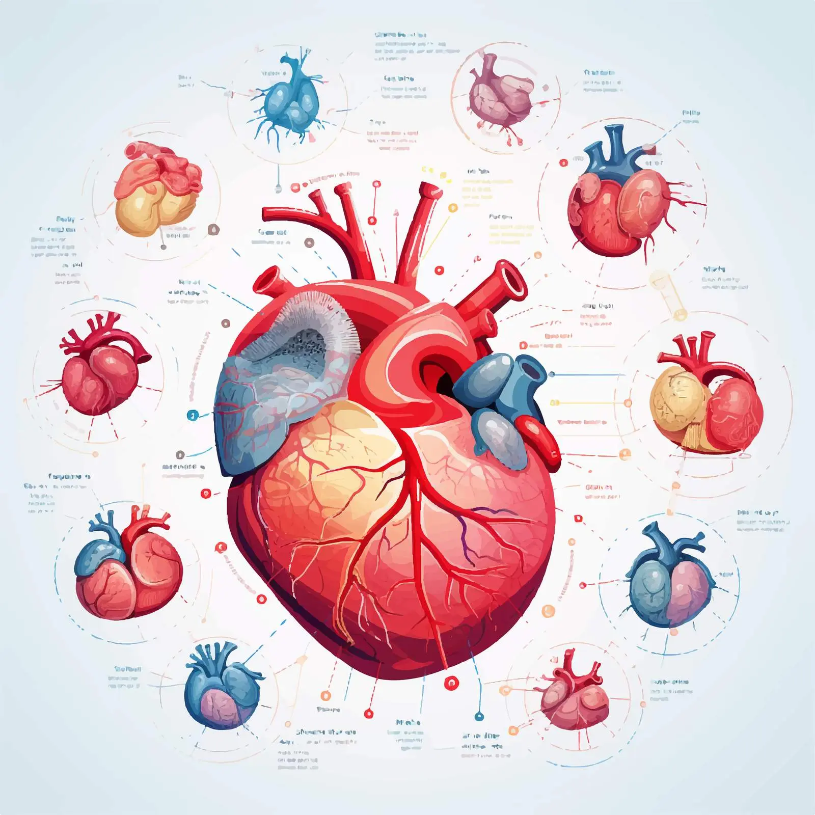 Human Heart Diagram Vector Illustration – free blood image from Dotvec
