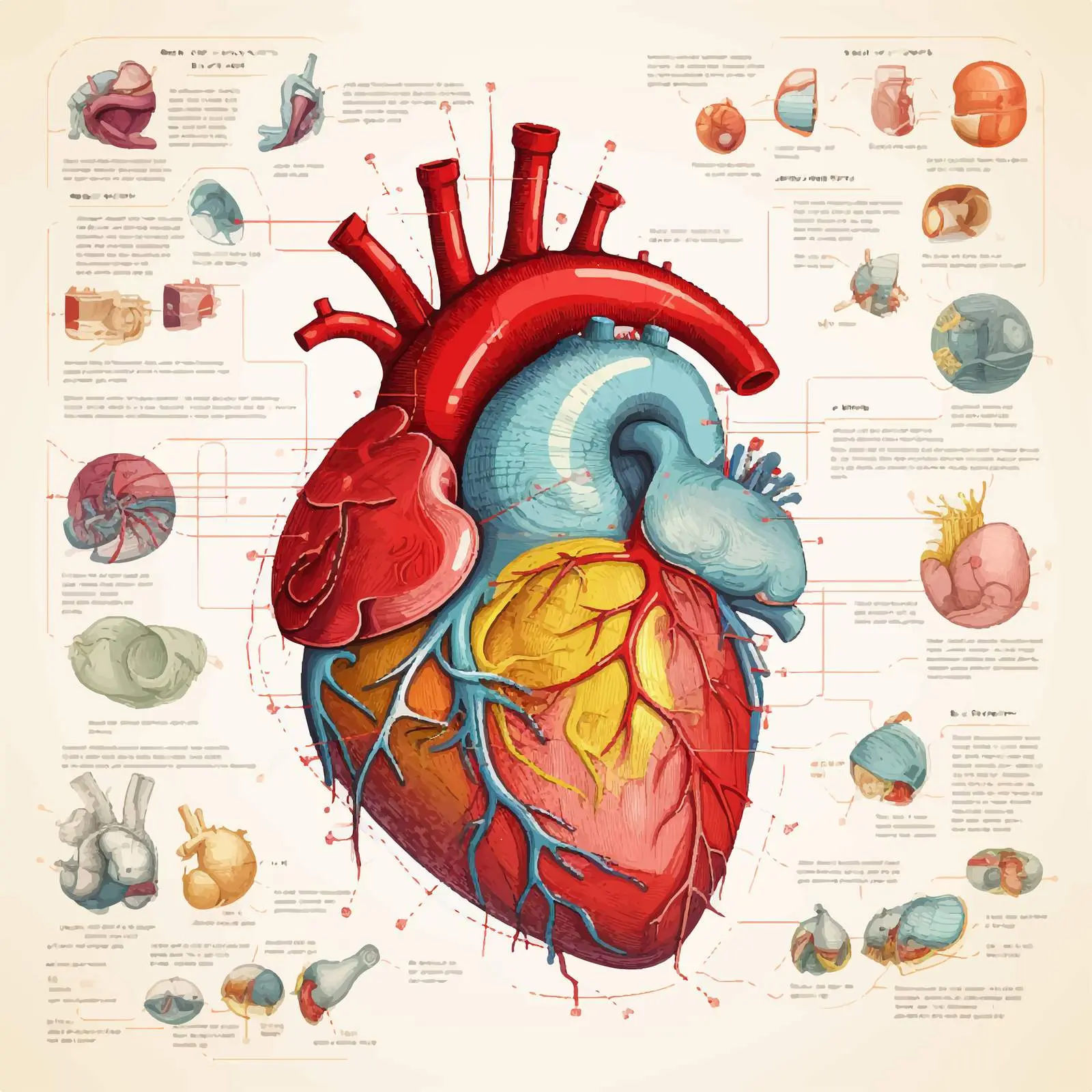 Illustration of Human Hearts Vector Design – free blood image from Dotvec