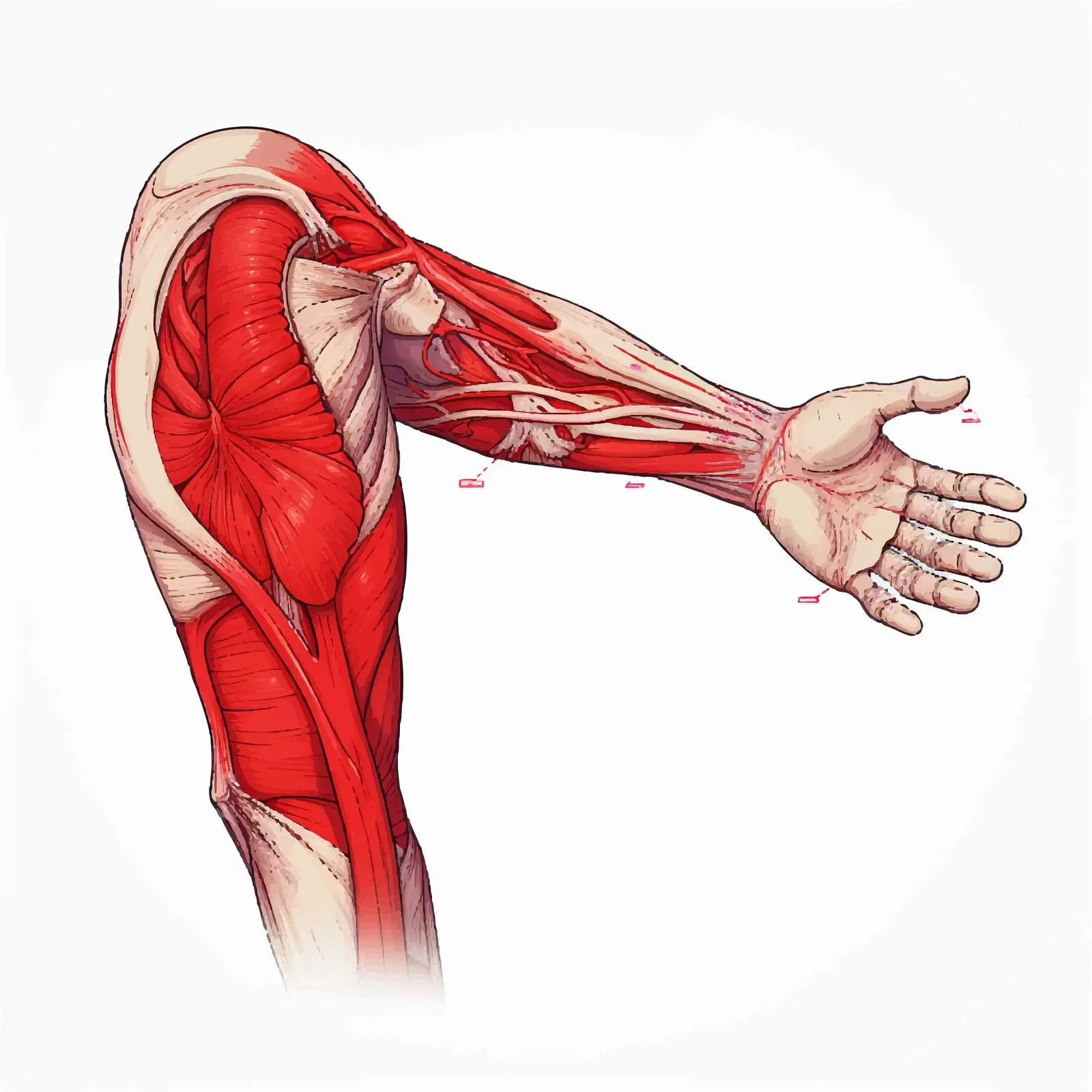 Elbow Bursa Inflammation Diagram Vector – free inflammation image from Dotvec